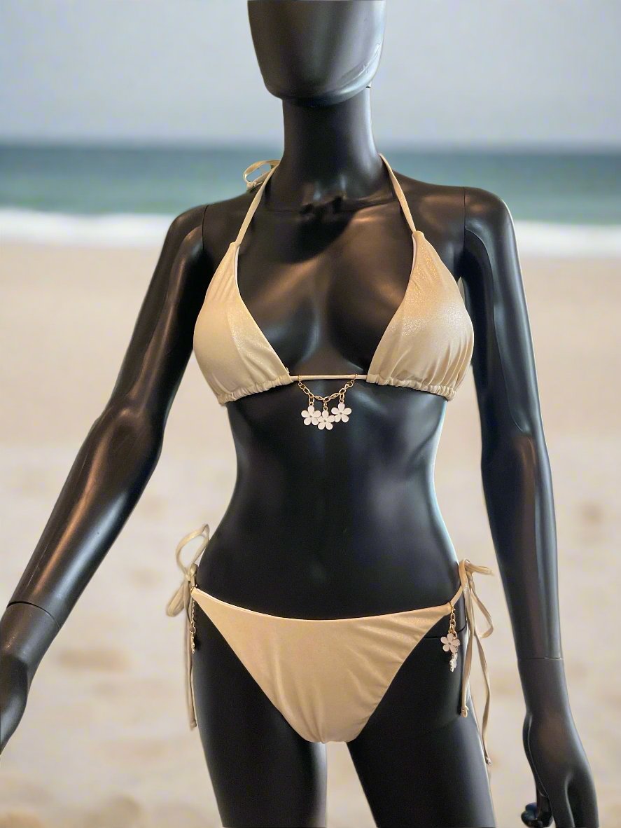 Champagne Bikini with Charming Bikinis Charms!