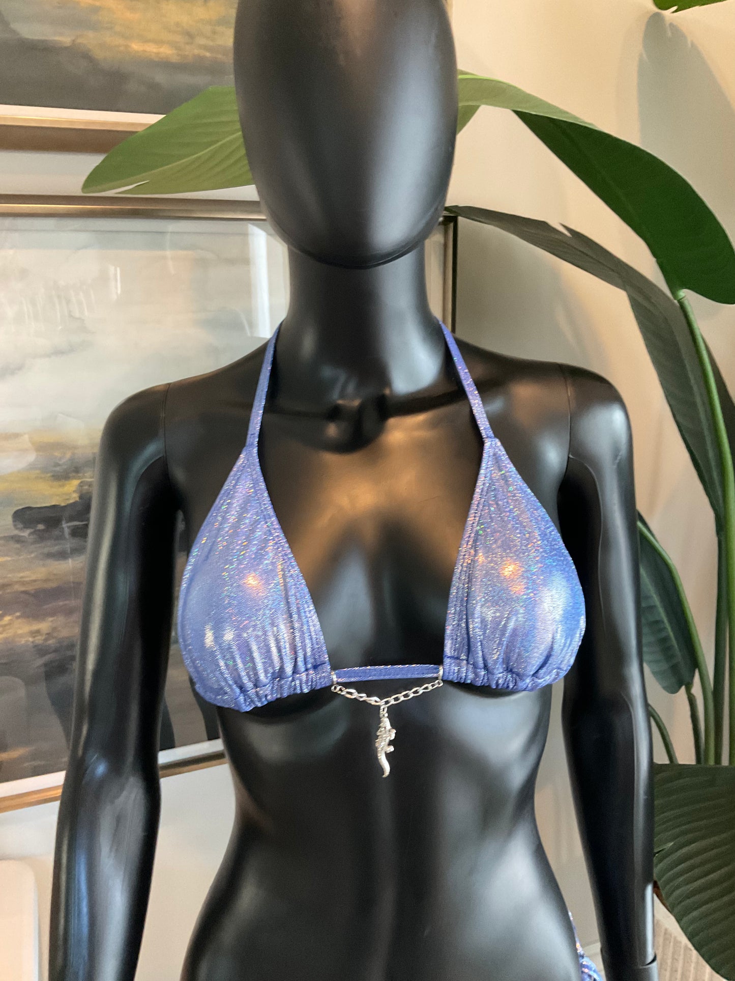 Shimmery Blue Bikini with Charming Bikinis Charms!