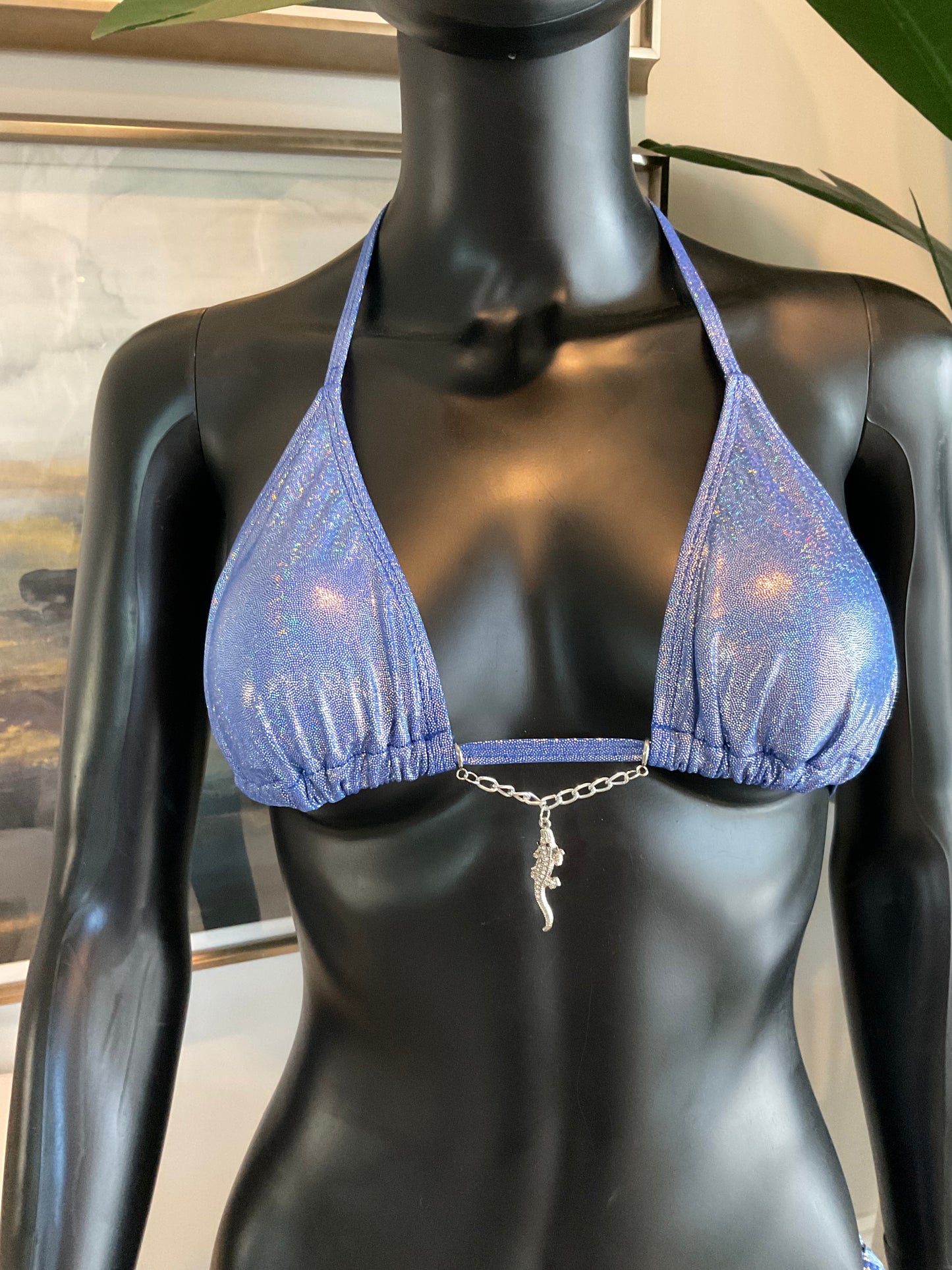 Shimmery Blue Bikini with Charming Bikinis Charms!