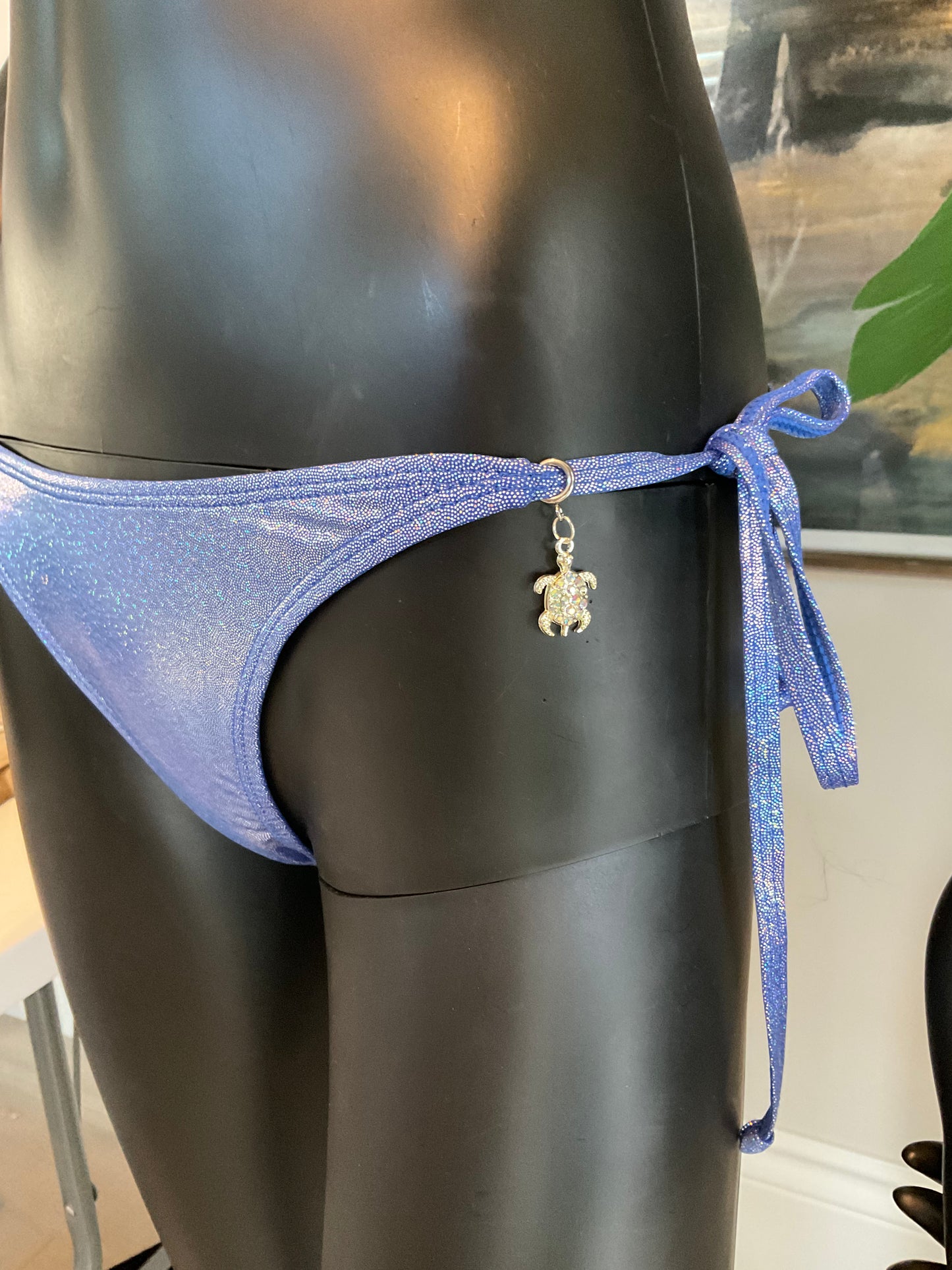Shimmery Blue Bikini with Charming Bikinis Charms!