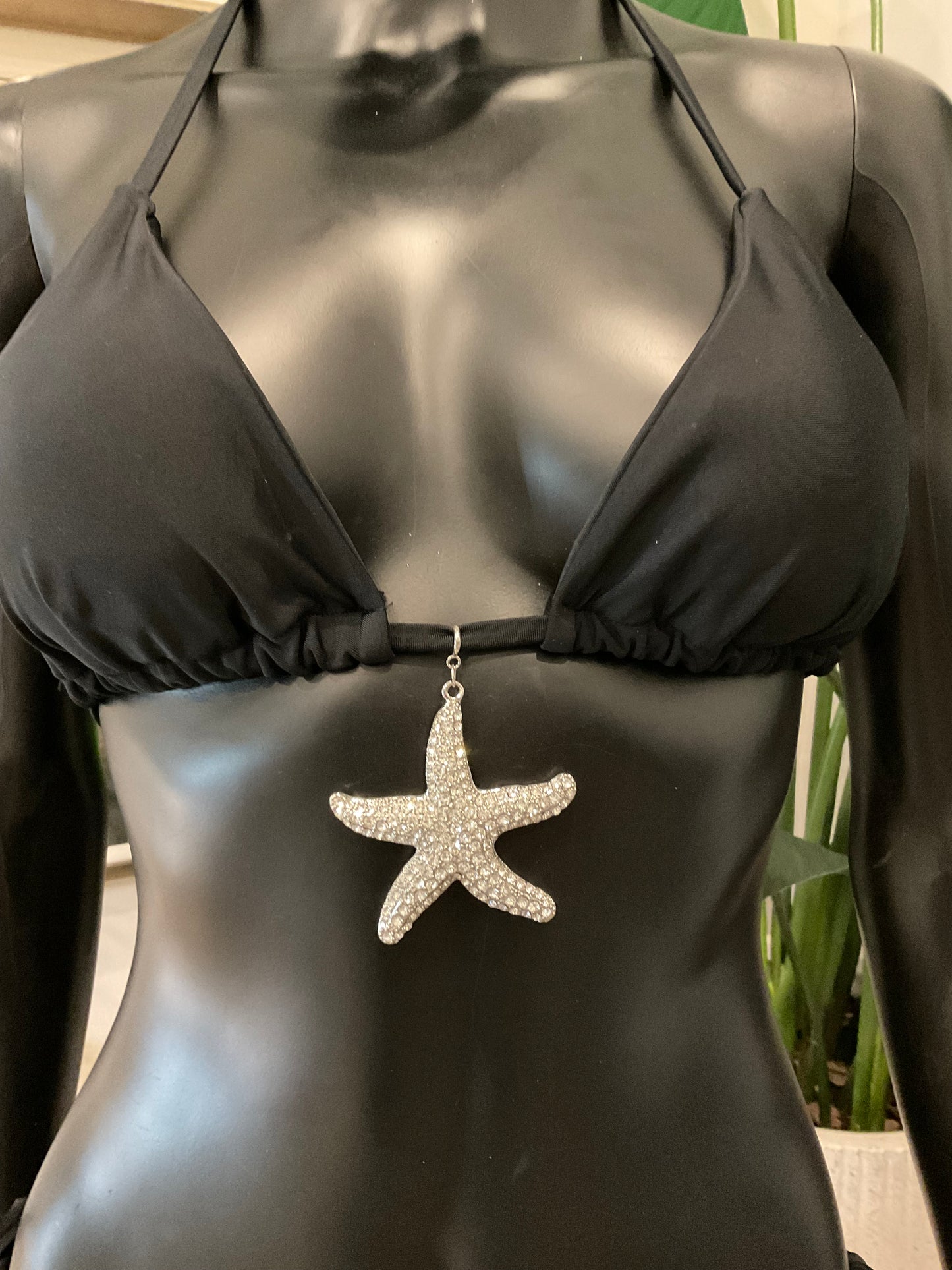 Charming Bikinis Large Rhinestone Starfish Charm!