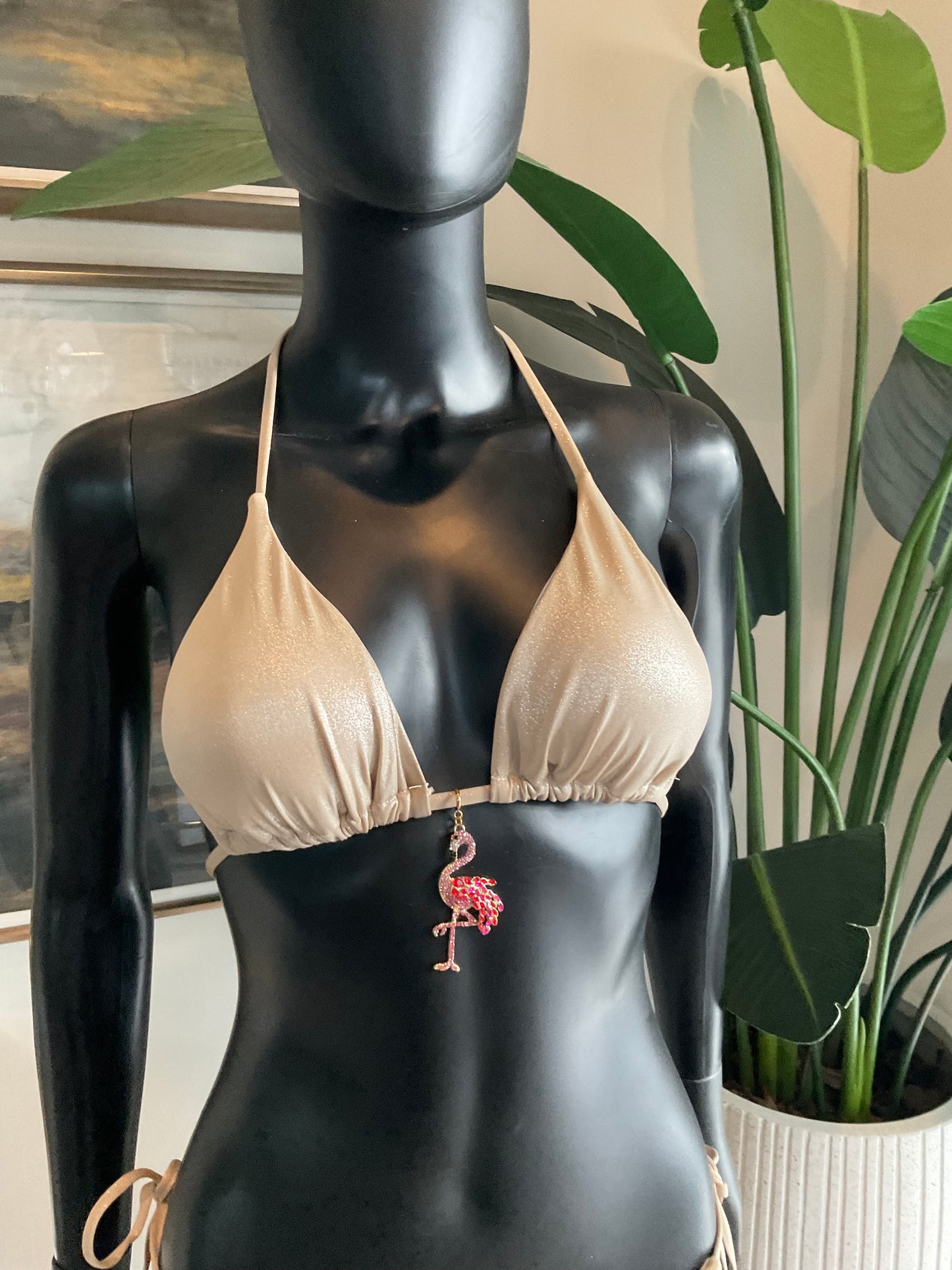 Champagne Bikini with Charming Bikinis Charm!