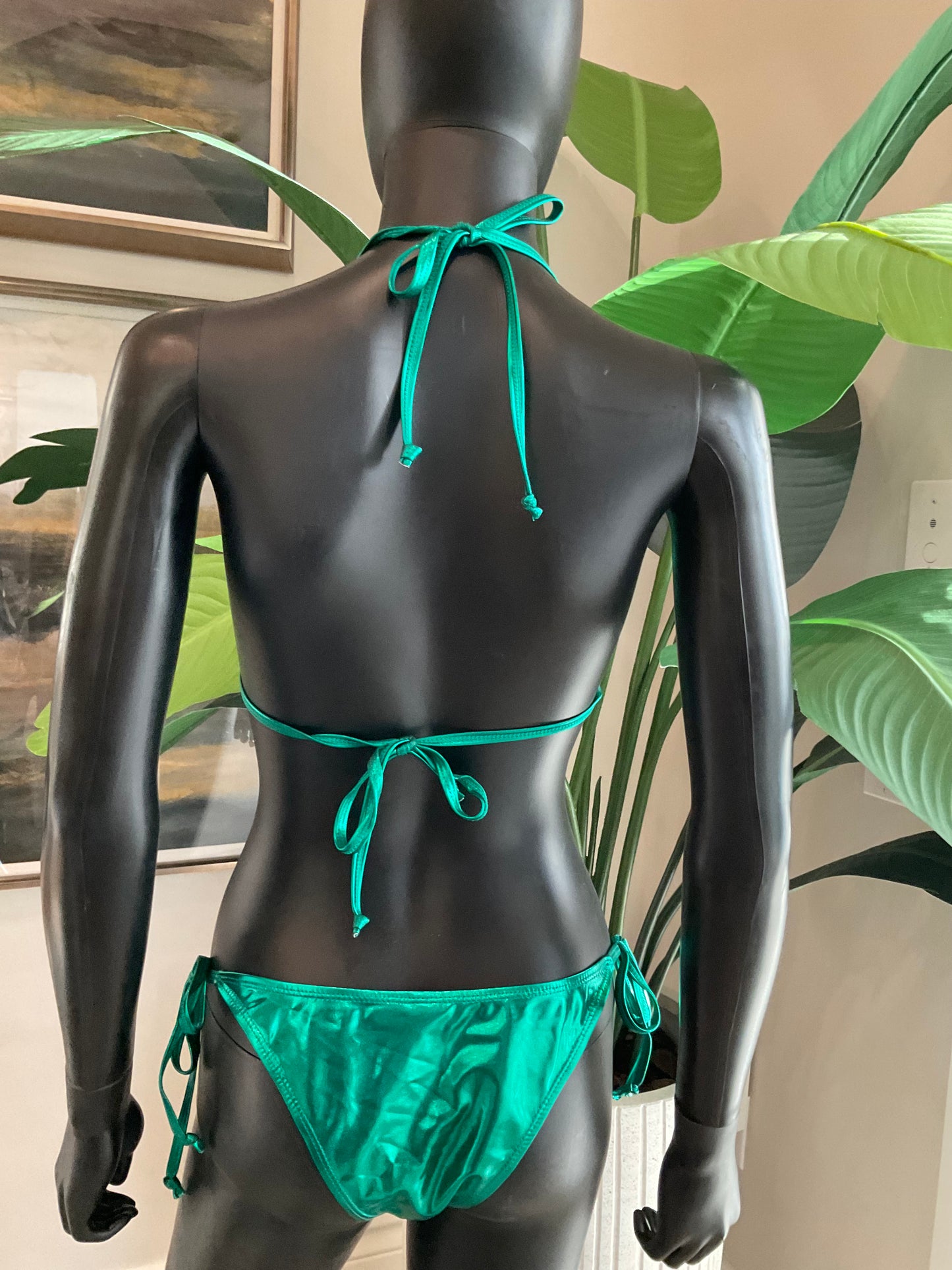 Green Bikini with Charming Bikini Charms!