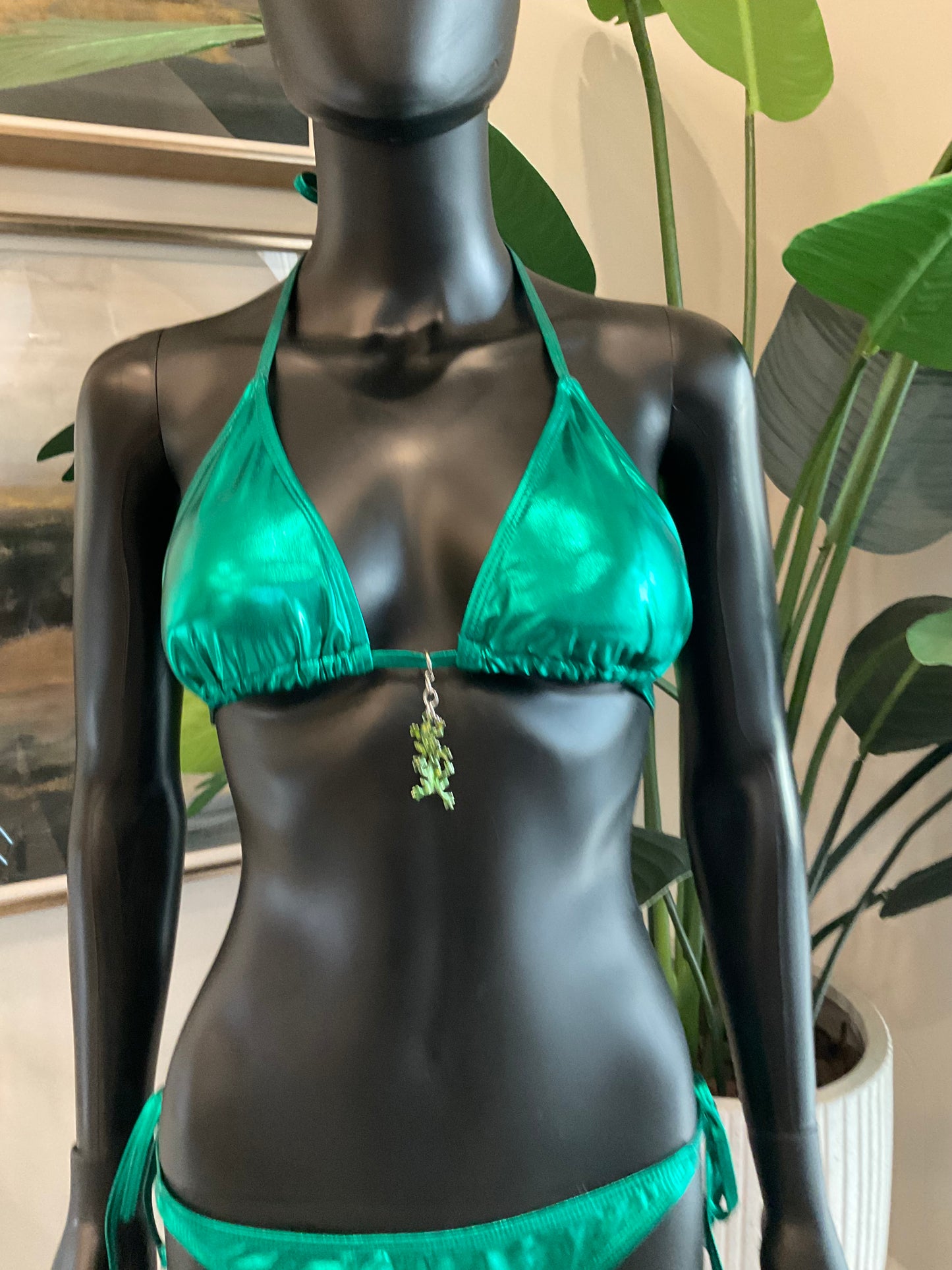 Green Bikini with Charming Bikinis Charm!