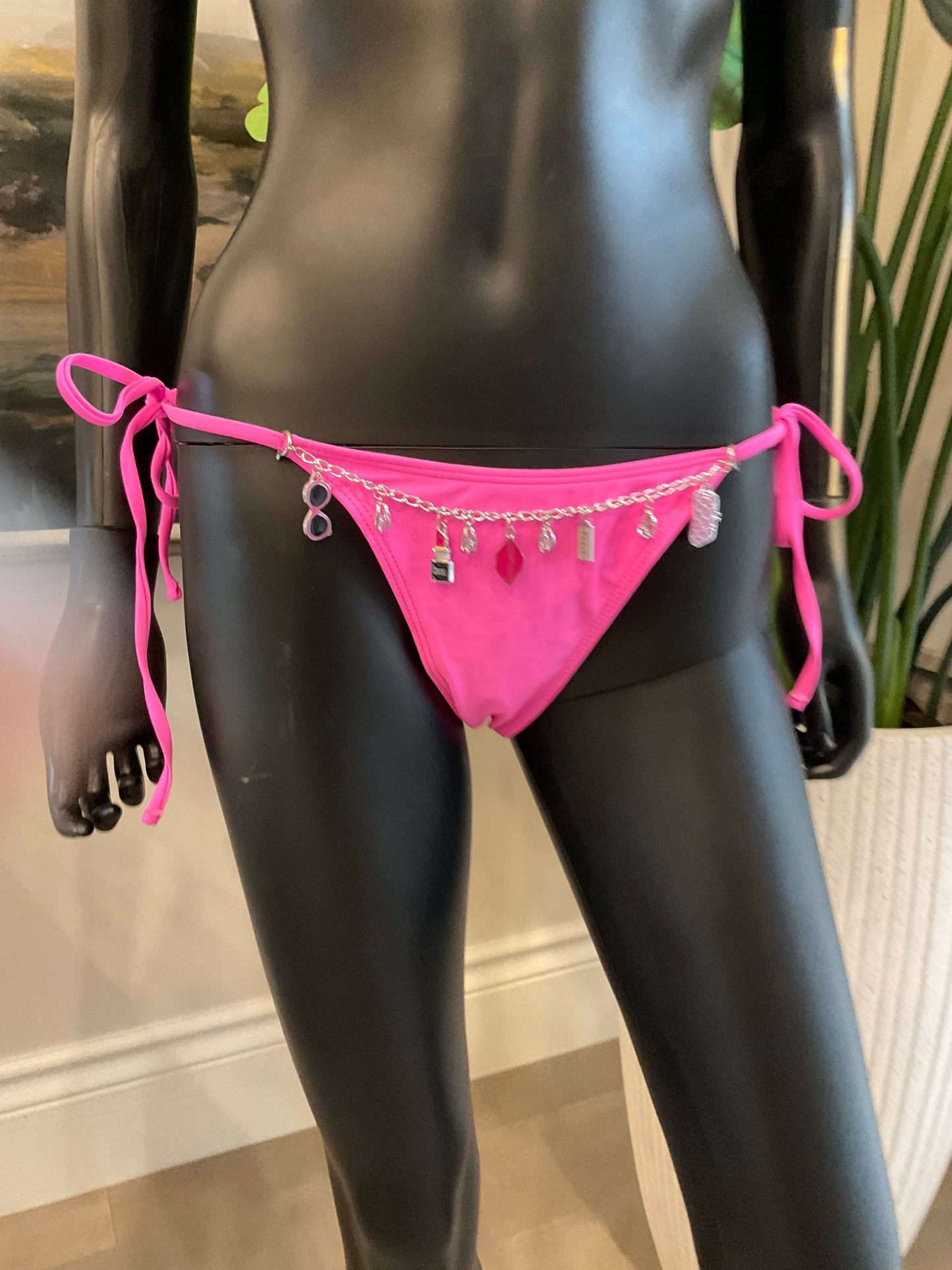 Pink Bikini with Charming Bikinis Charms & Charm Belt!