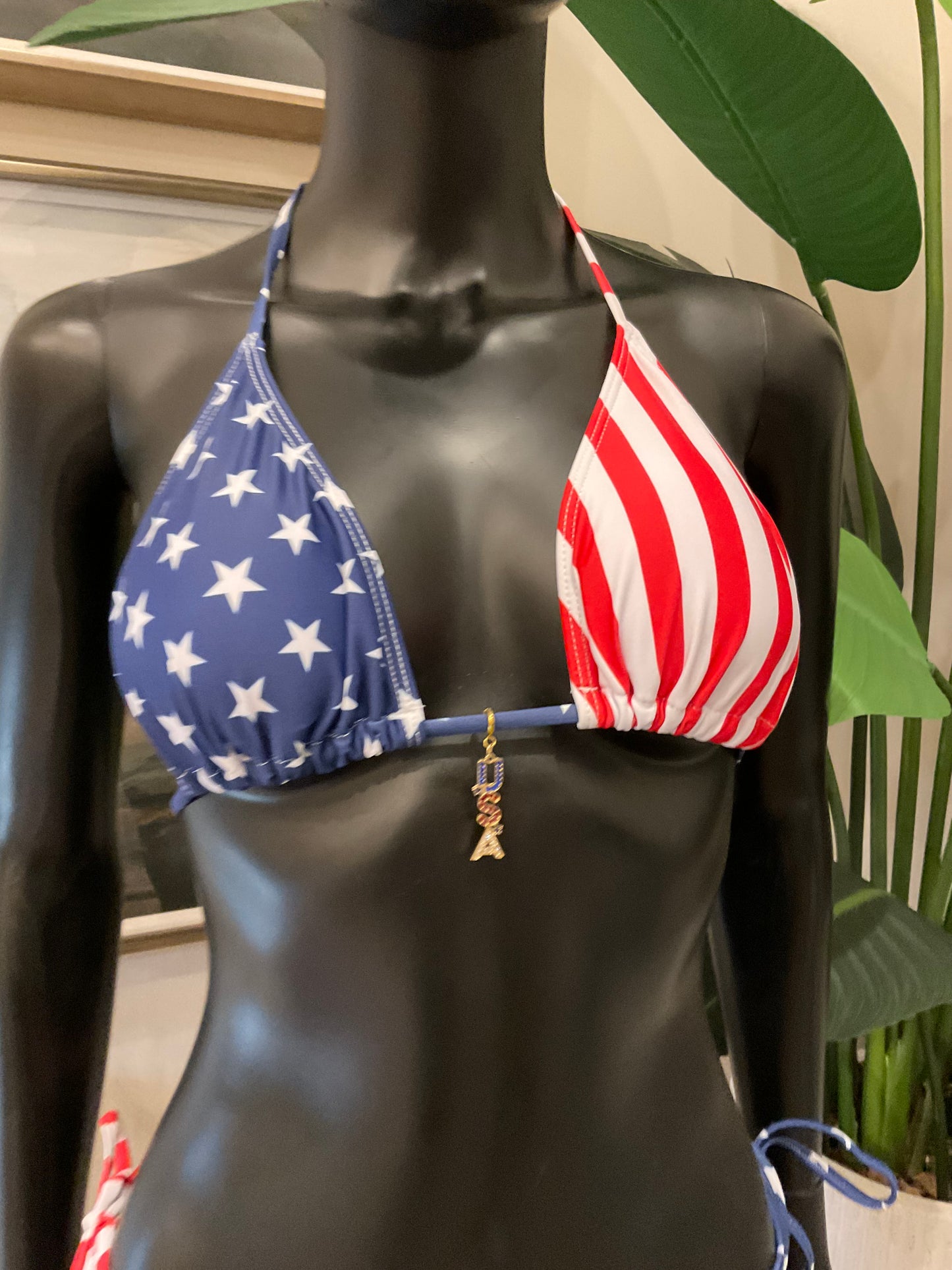Patriotic Bikini with Charming Bikini Charms!