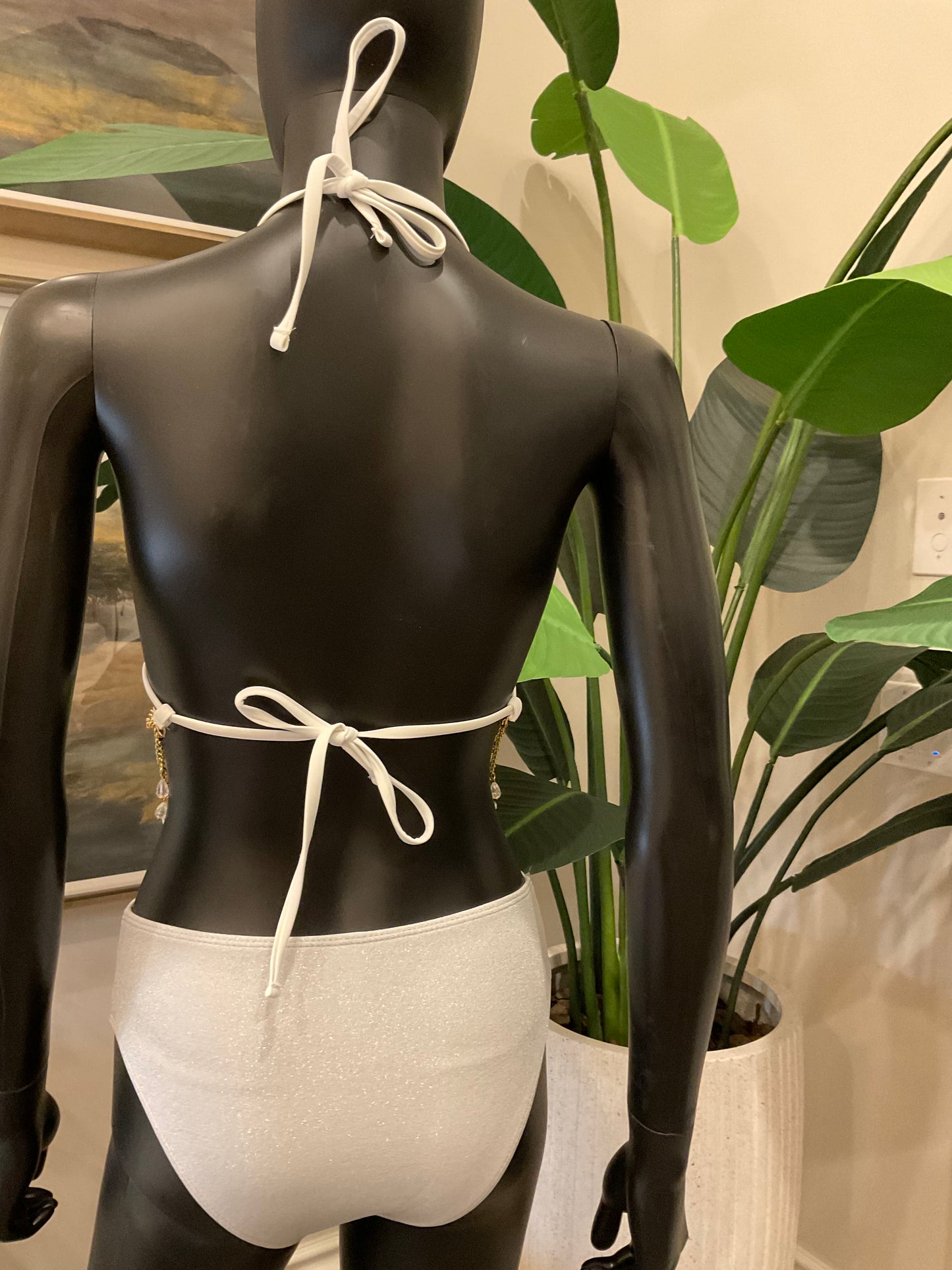 Silver/Gold Bikini with Charming Bikini Charm!