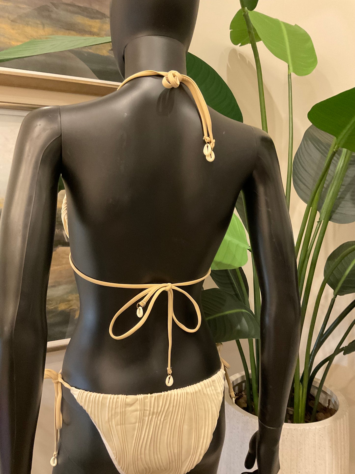 Cream Bikini with Charming Bikinis Charm!