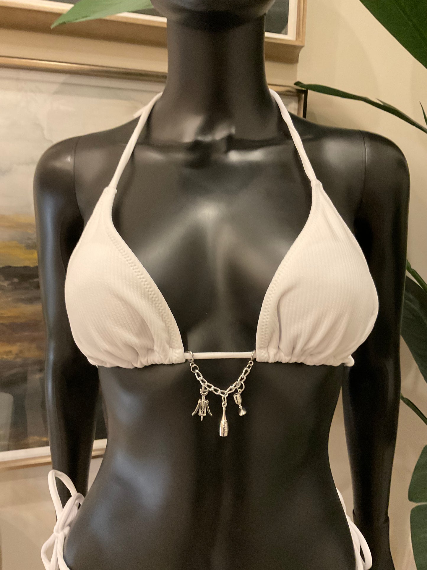 White Bikini with Charming Bikinis Charms!