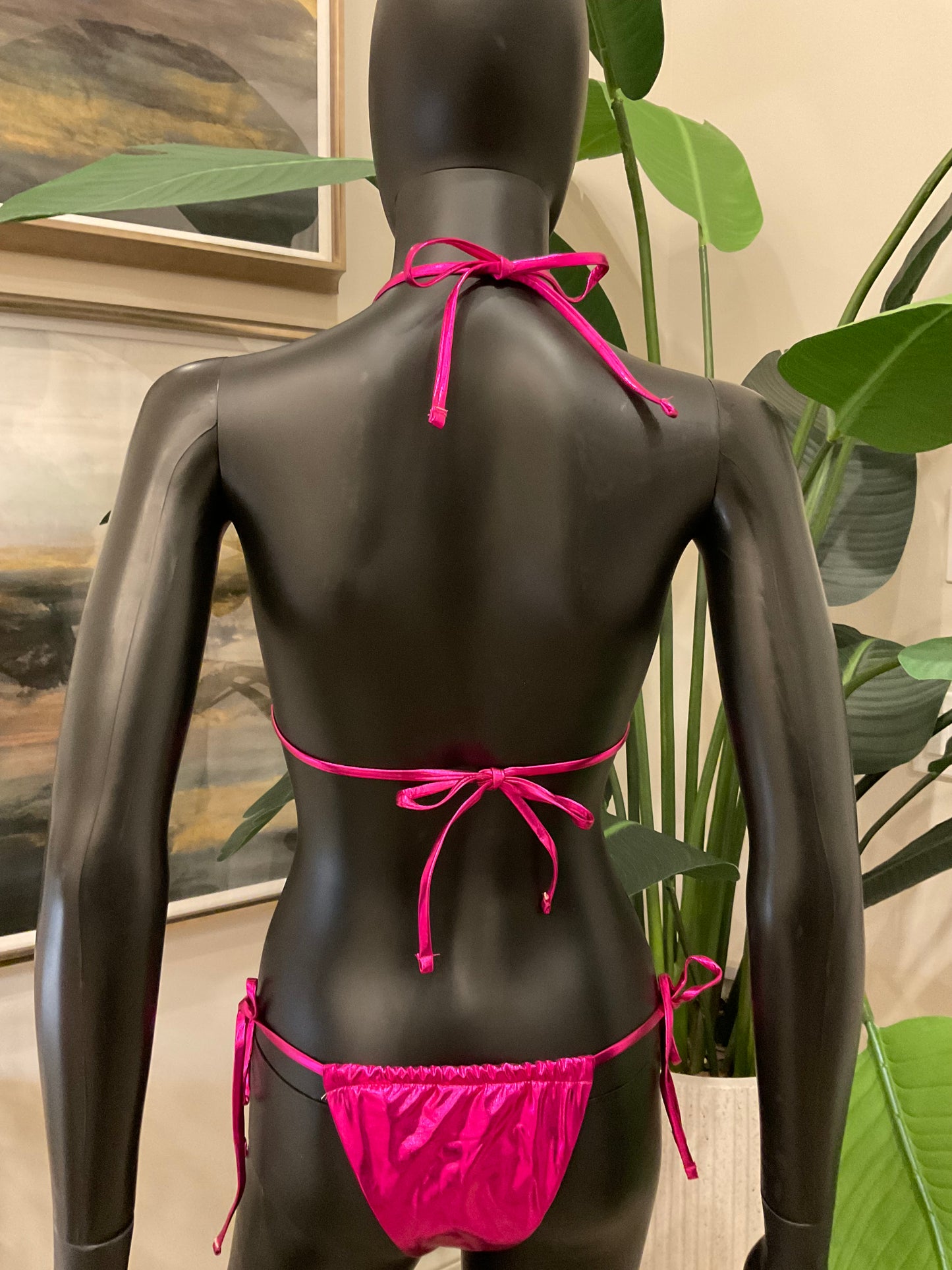 Metallic Pink Bikini with Charming Bikinis Charms!