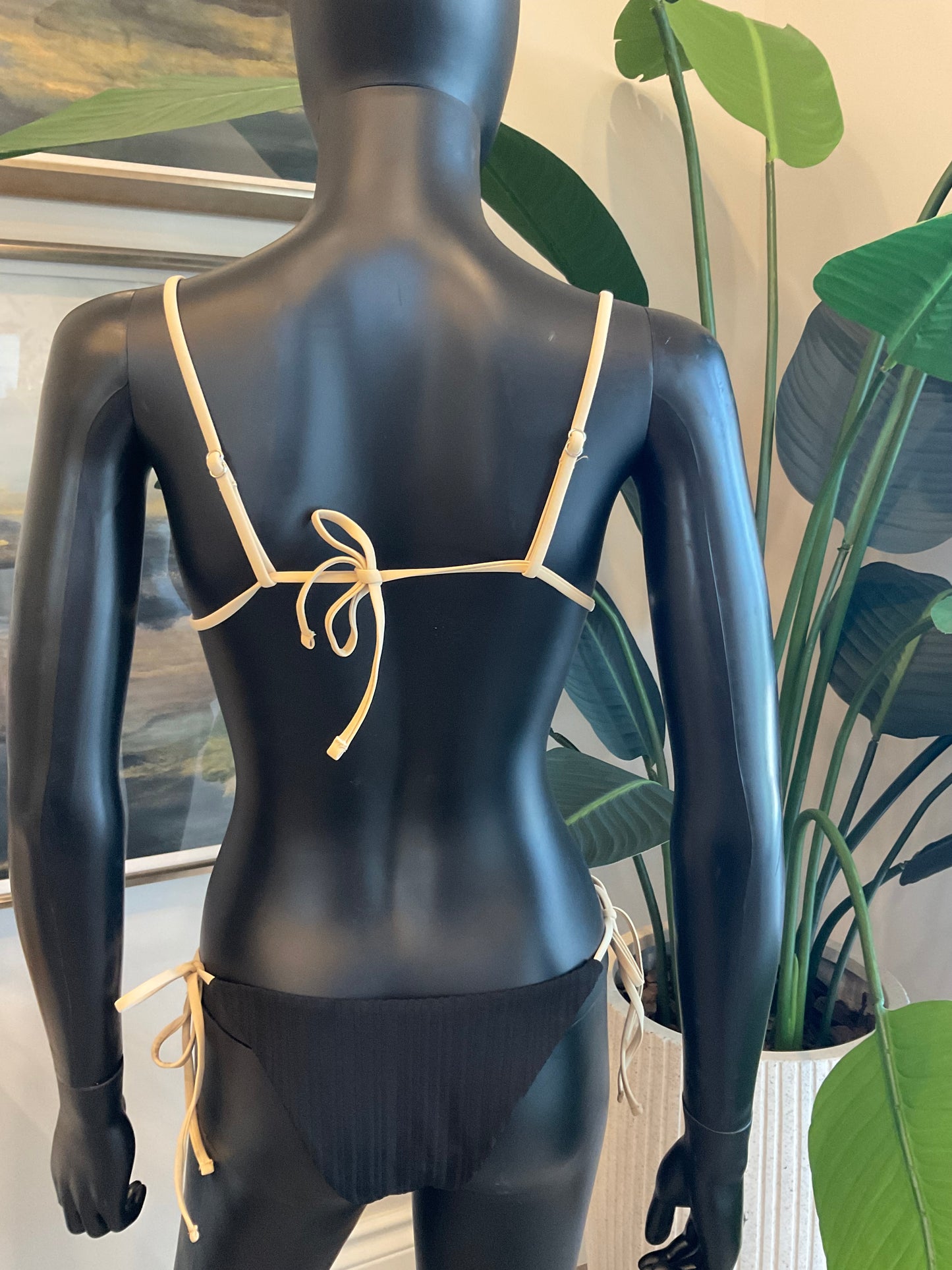 Black/Tan Bikini with Charming Bikinis Charm!