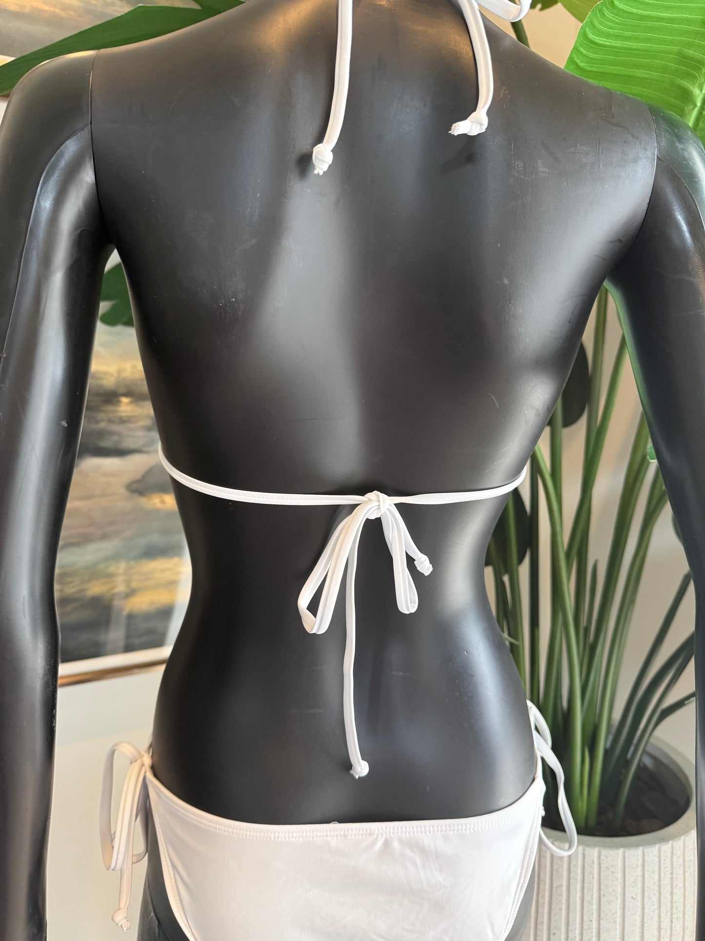 White Bikini with a Charming Bikinis Charm!