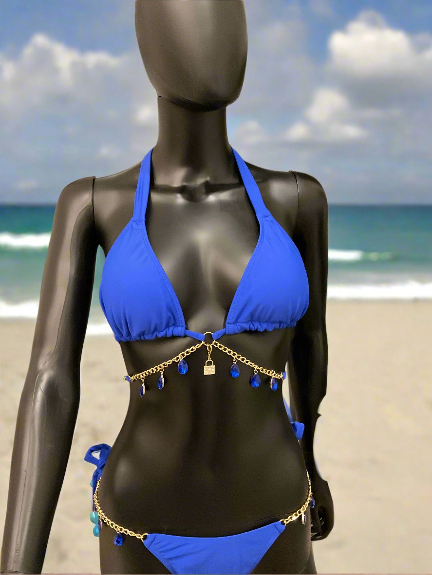 Blue Sapphire Bikini with Charming Bikinis Charm!