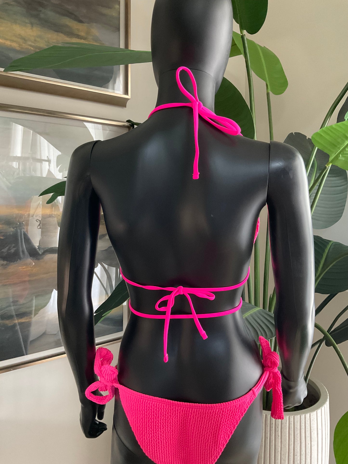 Hot Pink Bikini Loaded with Charms and a Charming Bikinis Charm!