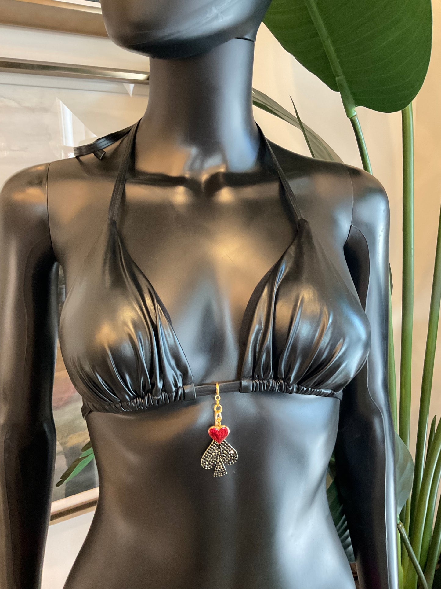 Charming Bikinis Black Spade Charm!