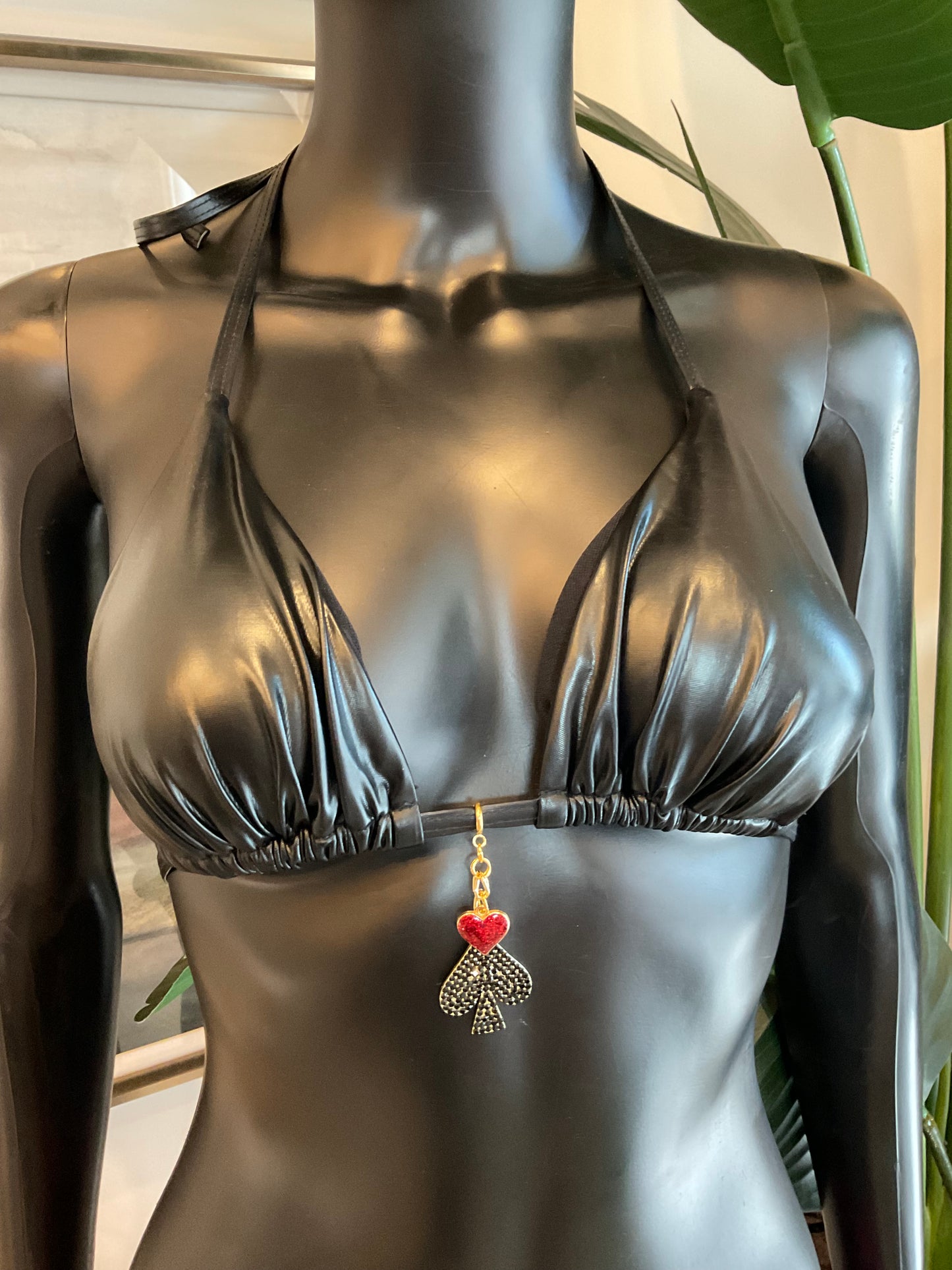 Charming Bikinis Black Spade Charm!