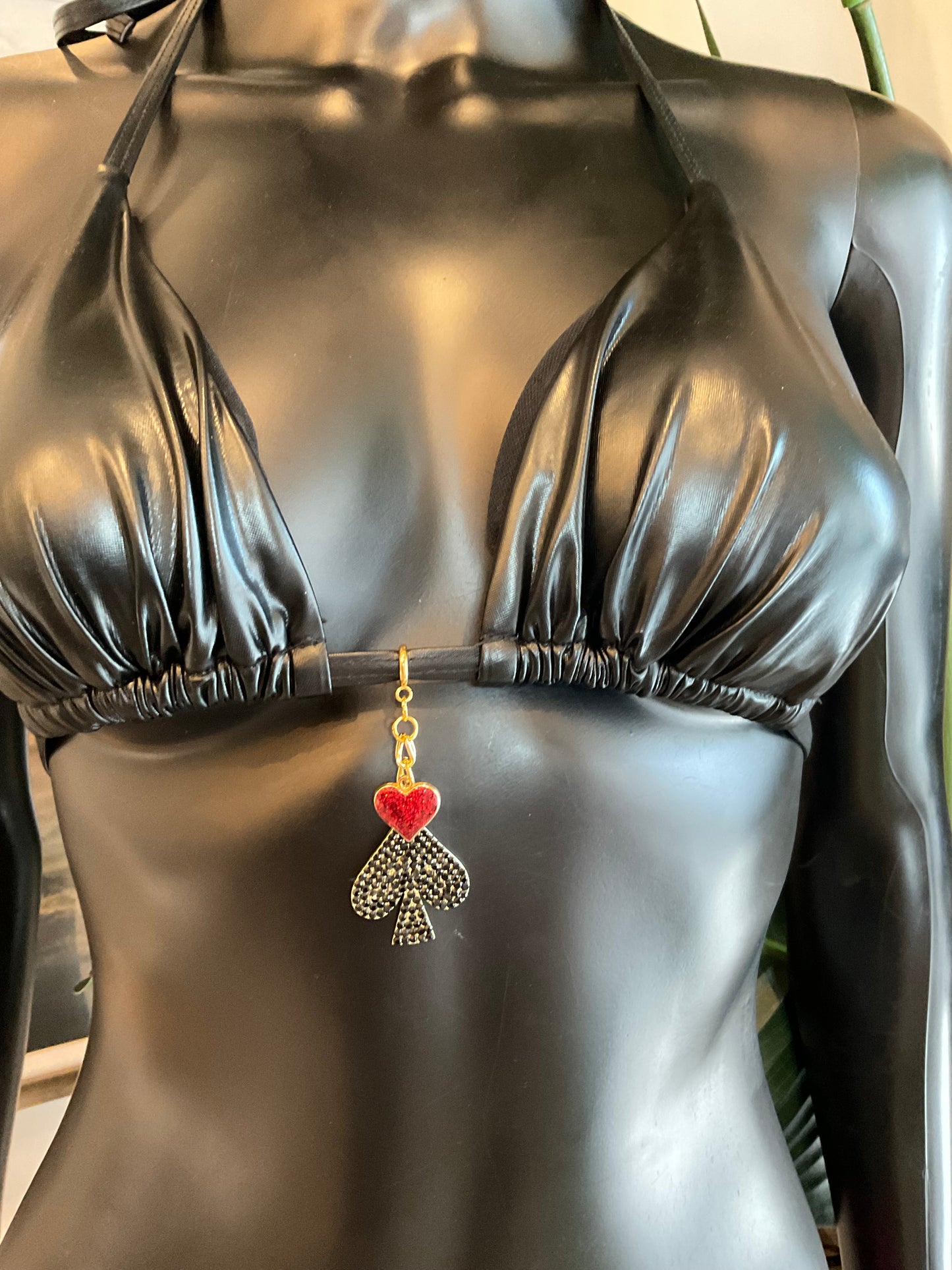 Charming Bikinis Black Spade Charm!
