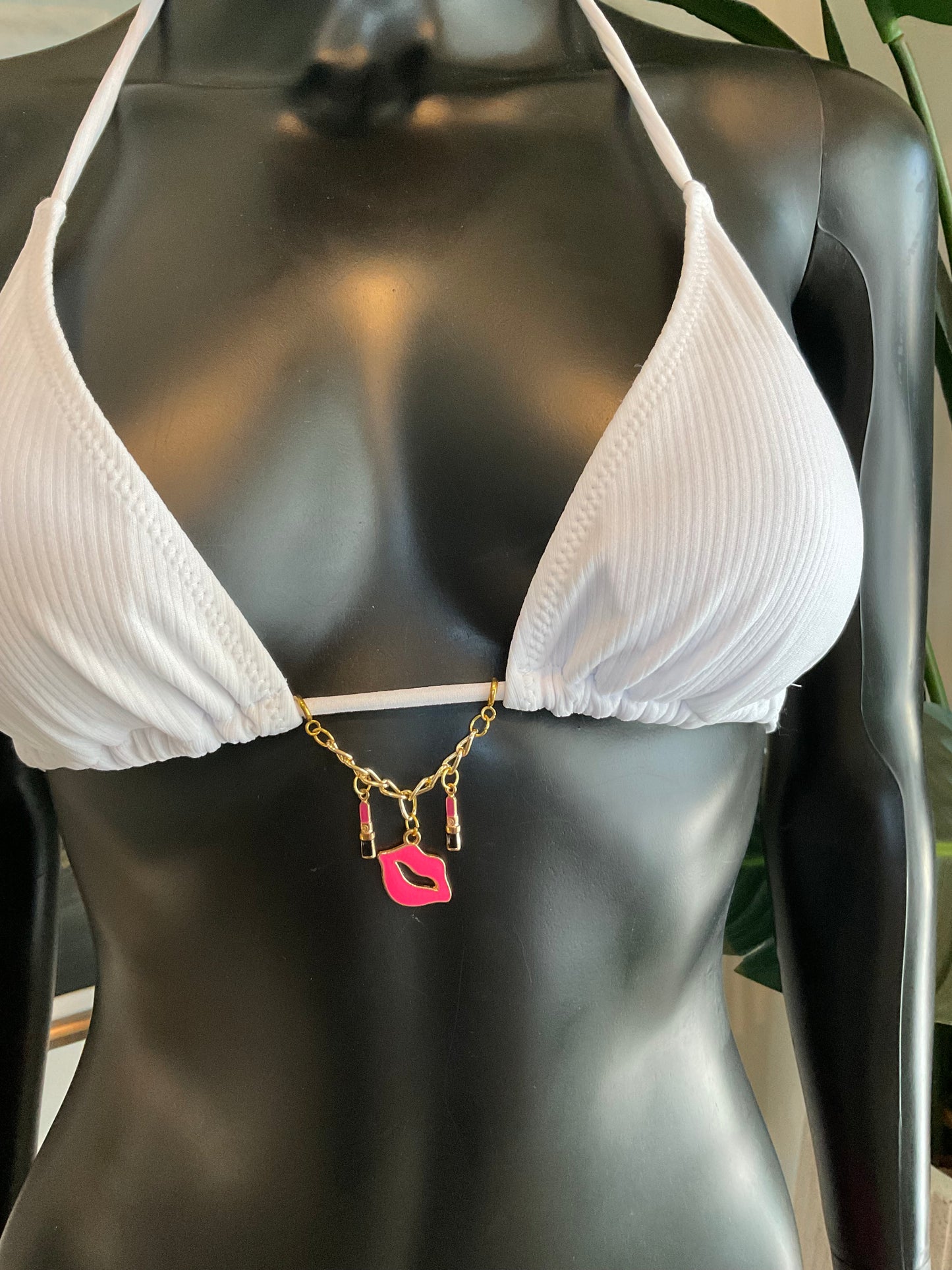 Charming Bikinis Hot Pink Lip Charm!