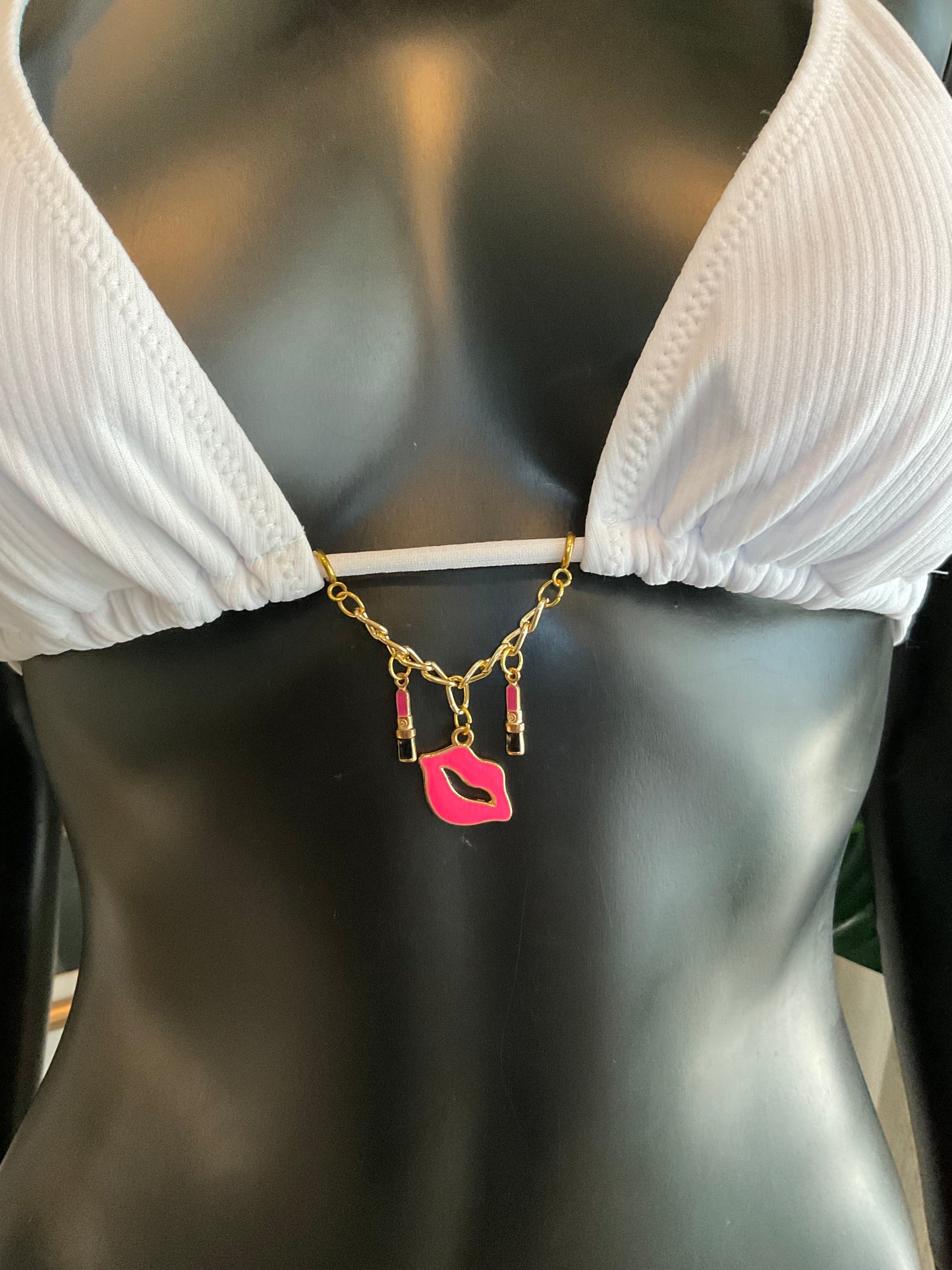 Charming Bikinis Hot Pink Lip Charm!