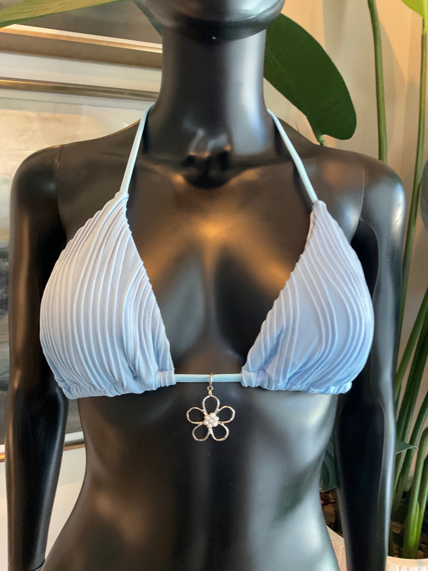 Charming Bikinis Silver Flower Charm!