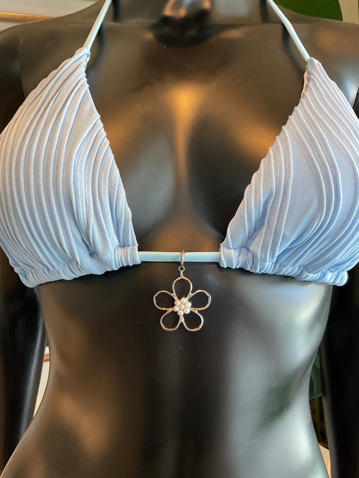 Charming Bikinis Silver Flower Charm!