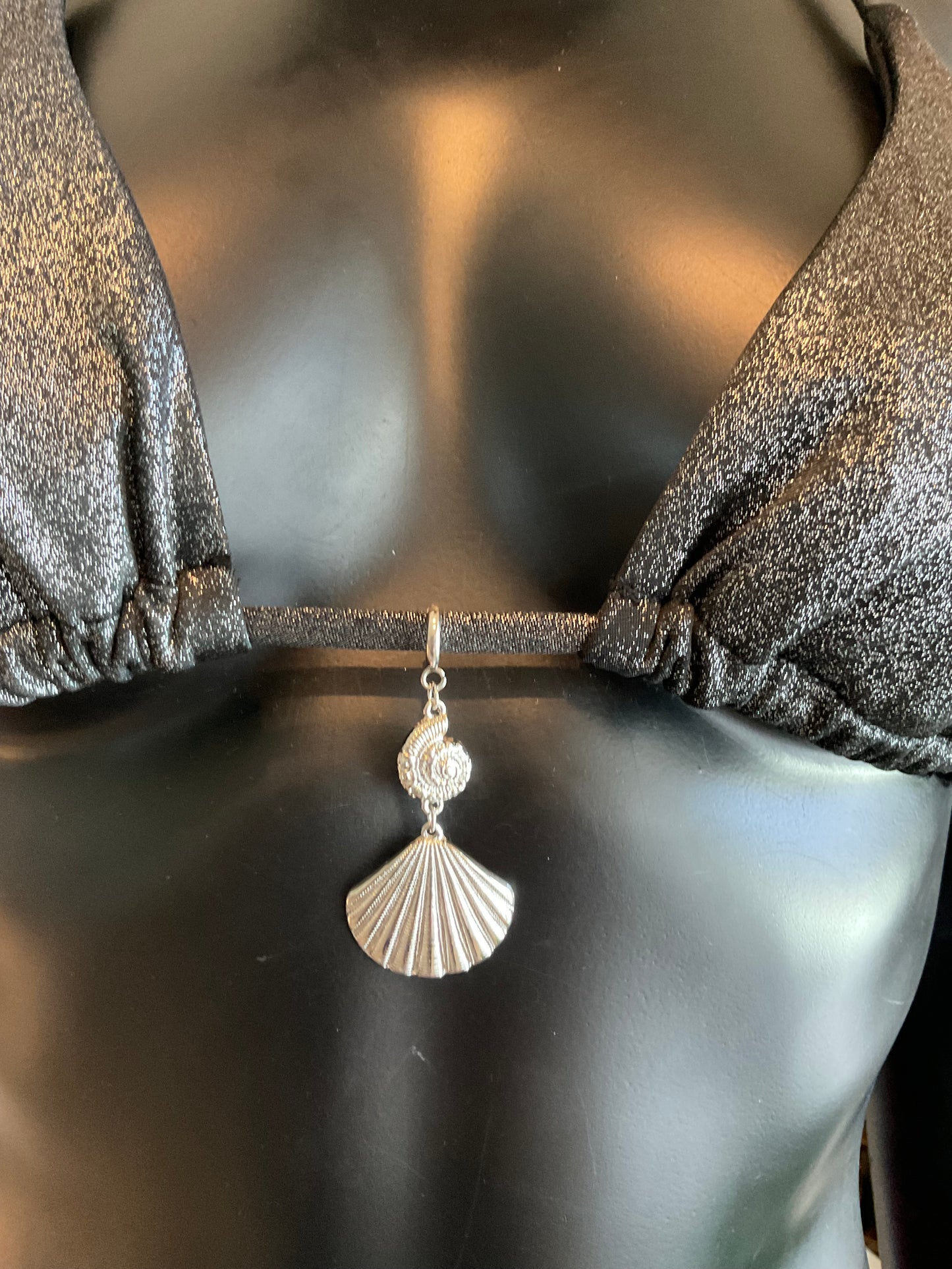 Charming Bikinis Silver Seashell Charm!