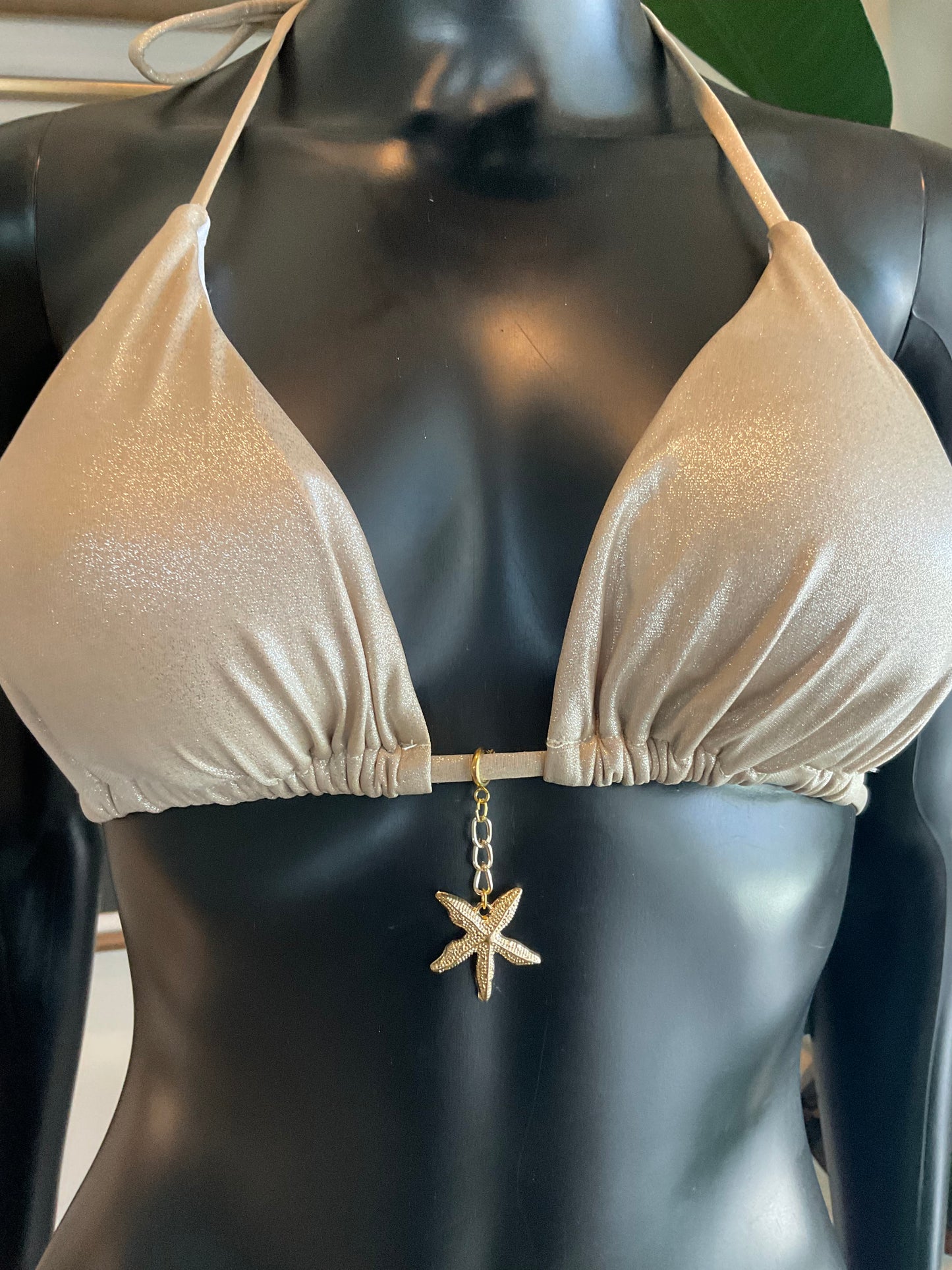 Charming Bikinis Gold Starfish Chain Charm!