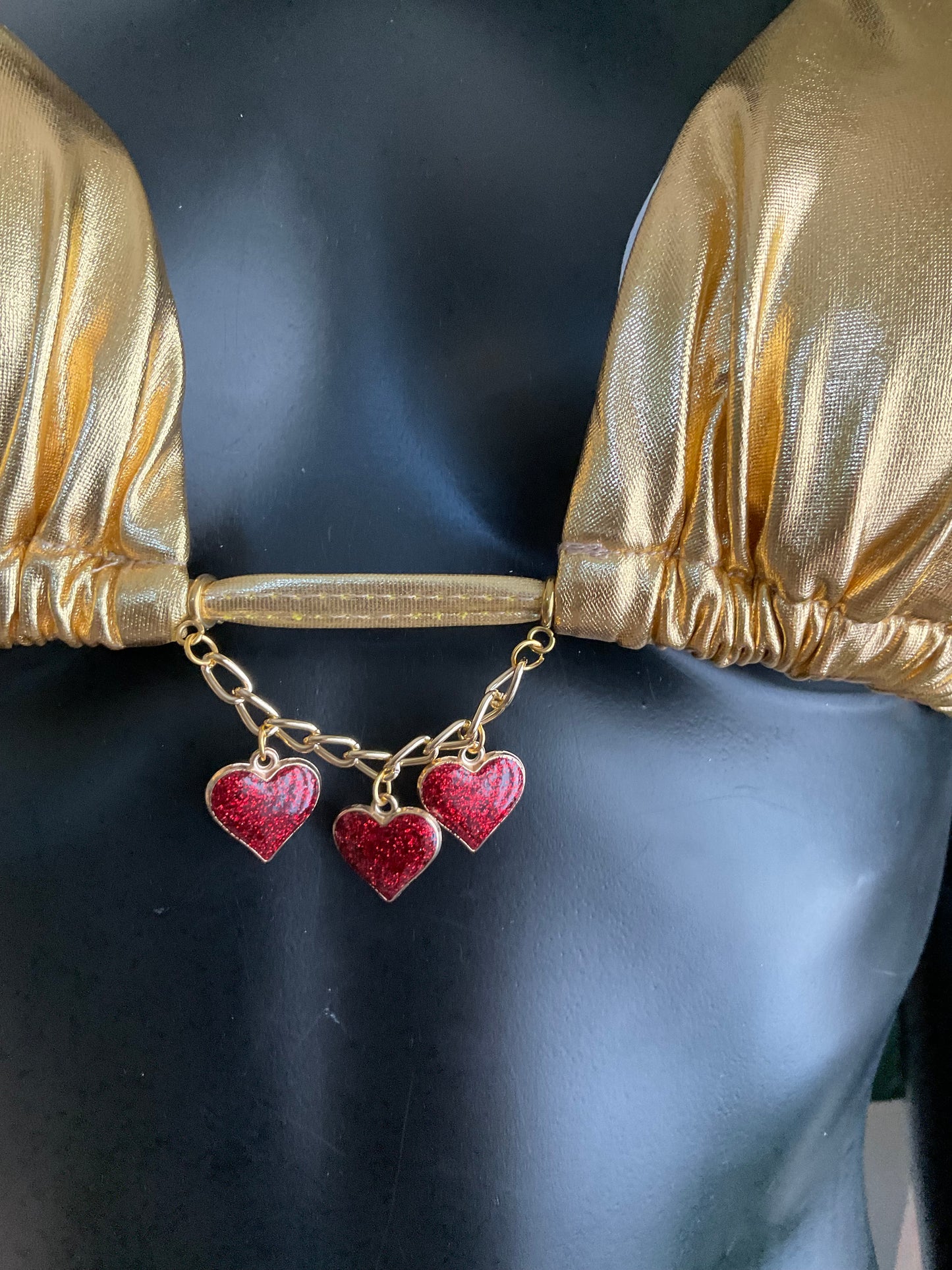 Charming Bikinis Red Hearts Charm!