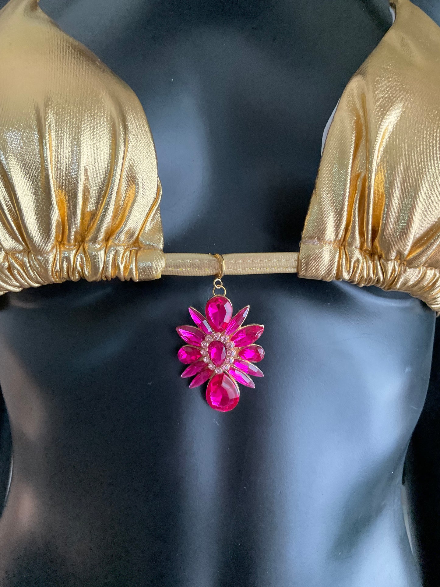 Charming Bikinis Fuchsia Stone Charm!