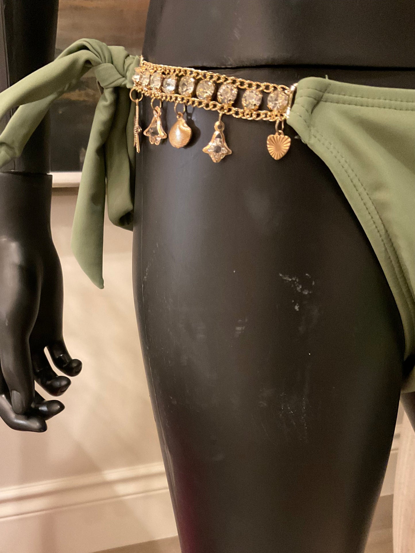 Khaki Bikini loaded with Charms & a Charming Bikinis Charm!