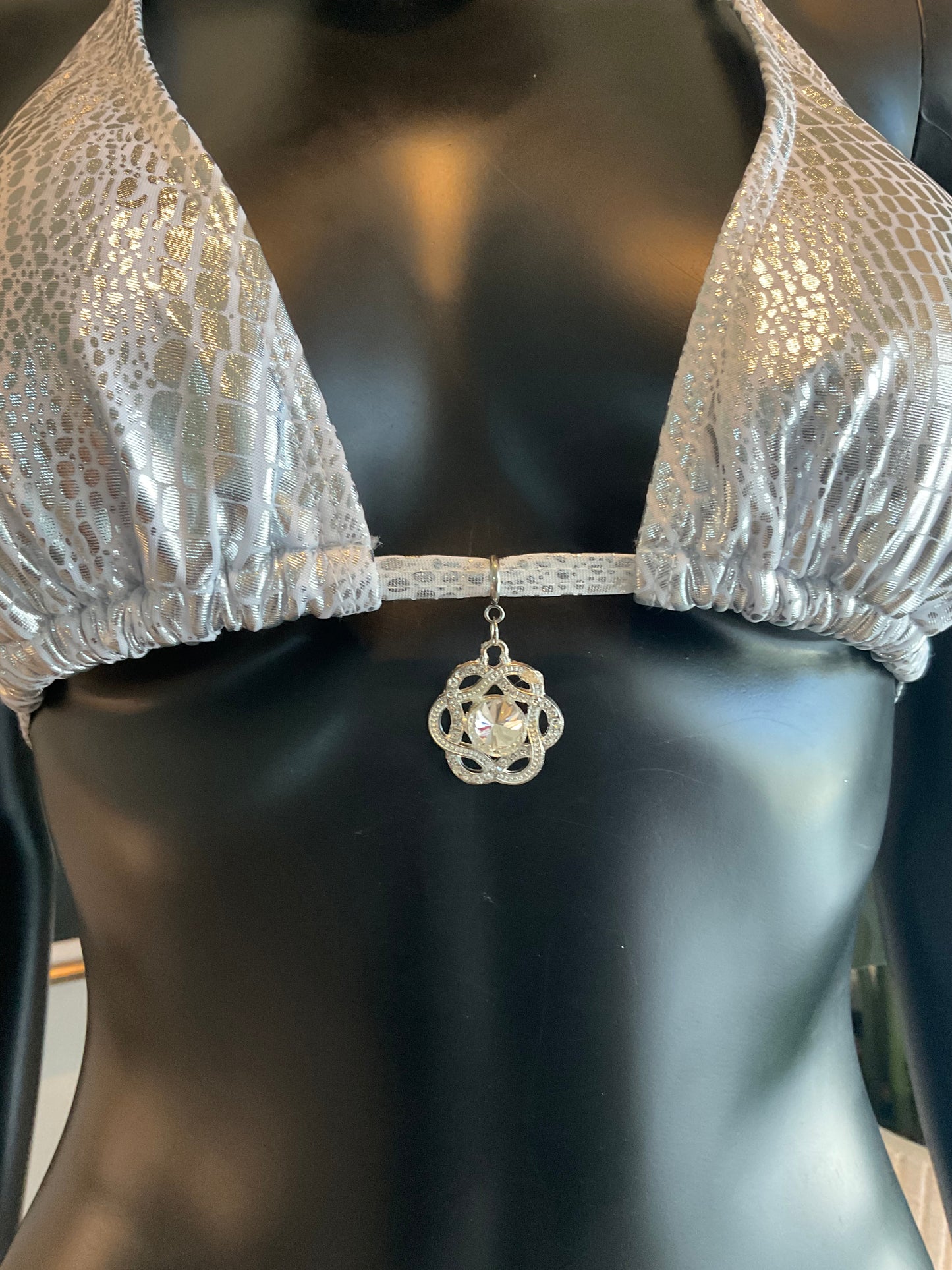 Charming Bikinis Silver Stone Charm!