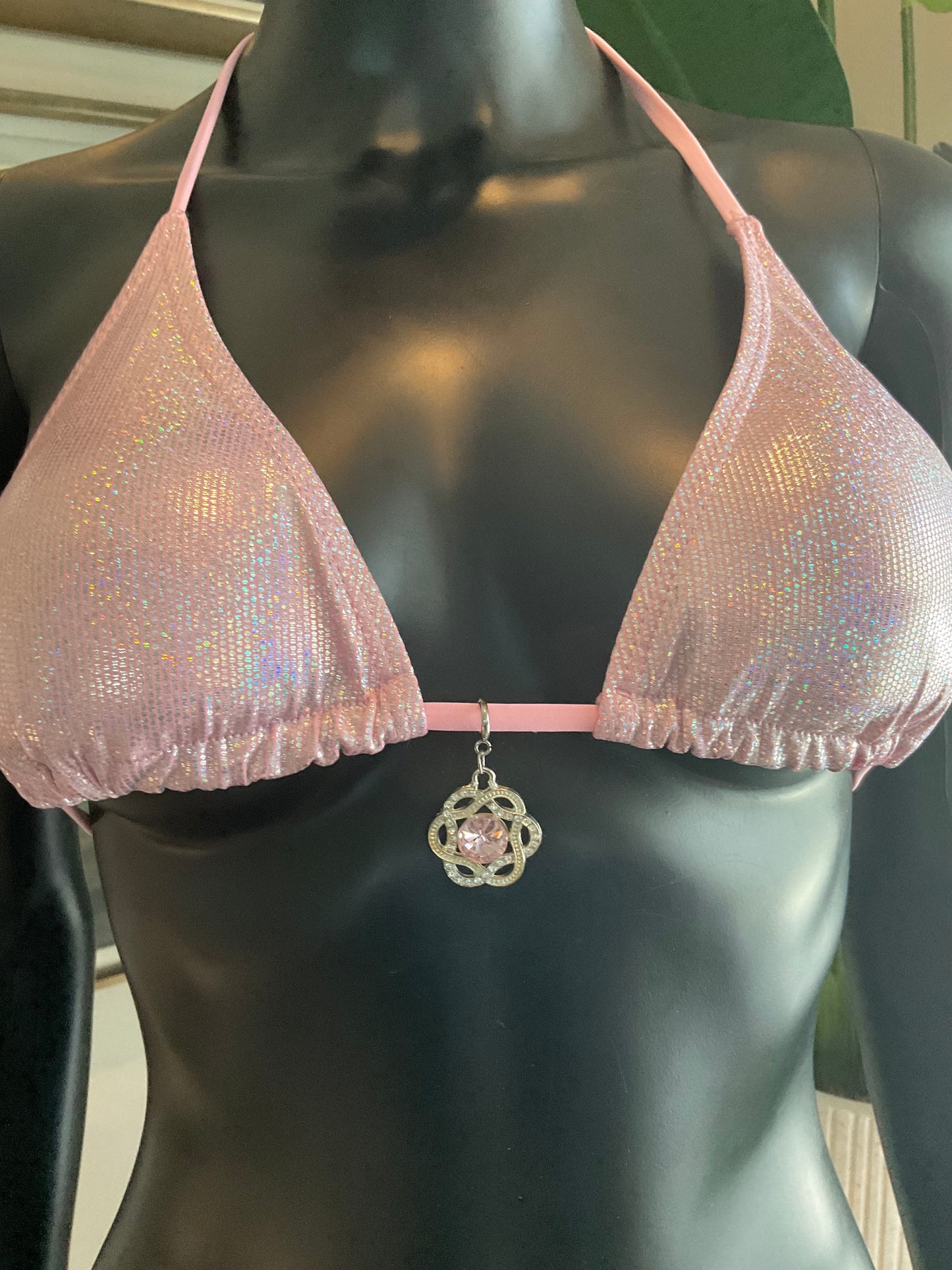 Charming Bikinis Pink Stone Charm!