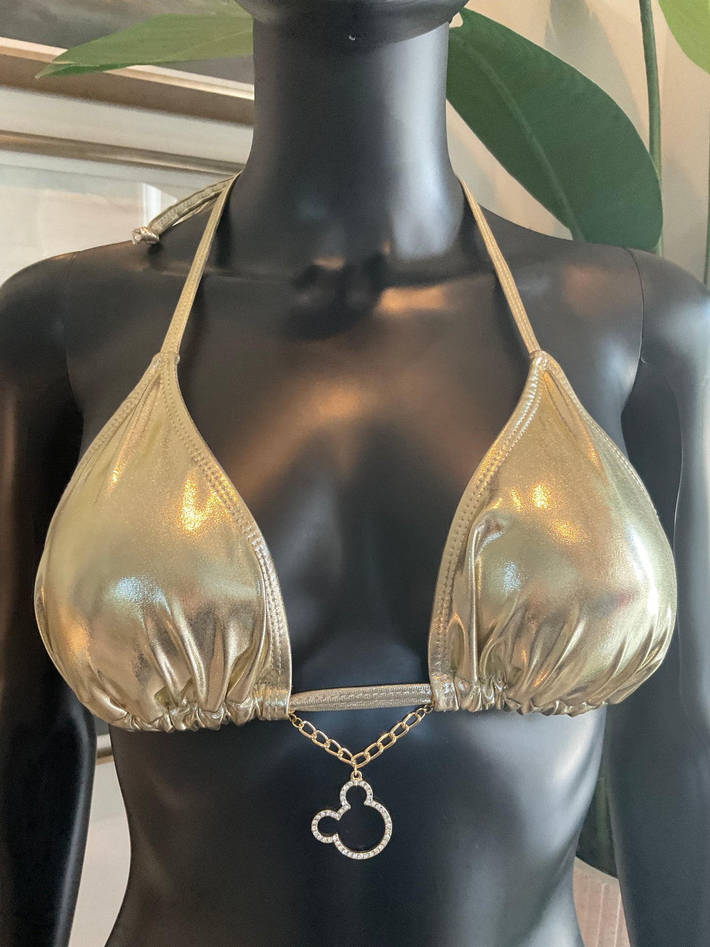Charming Bikinis Mouse on a Chain Rhinestone Charm!