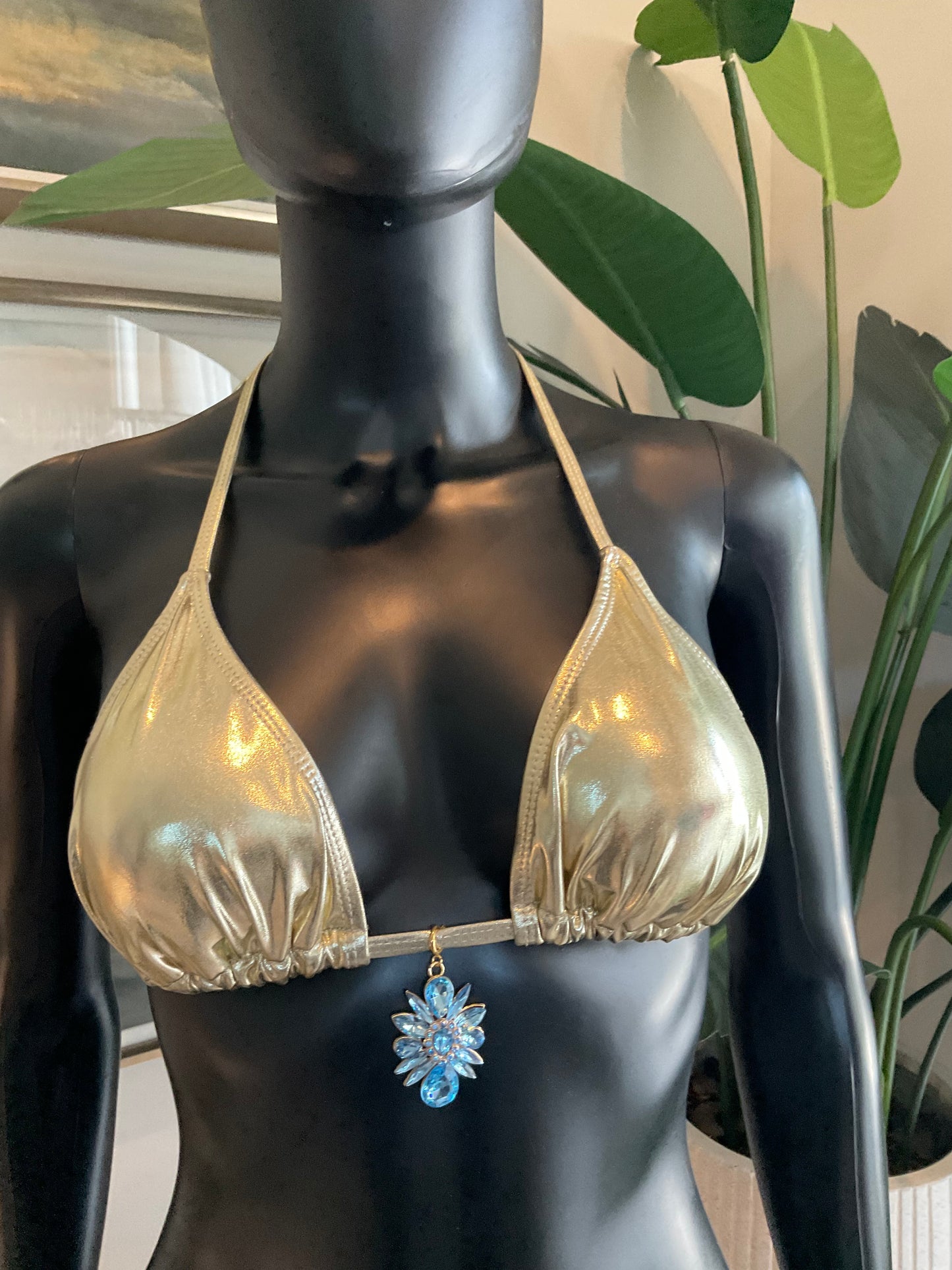 Charming Bikinis Blue Stone Charm!