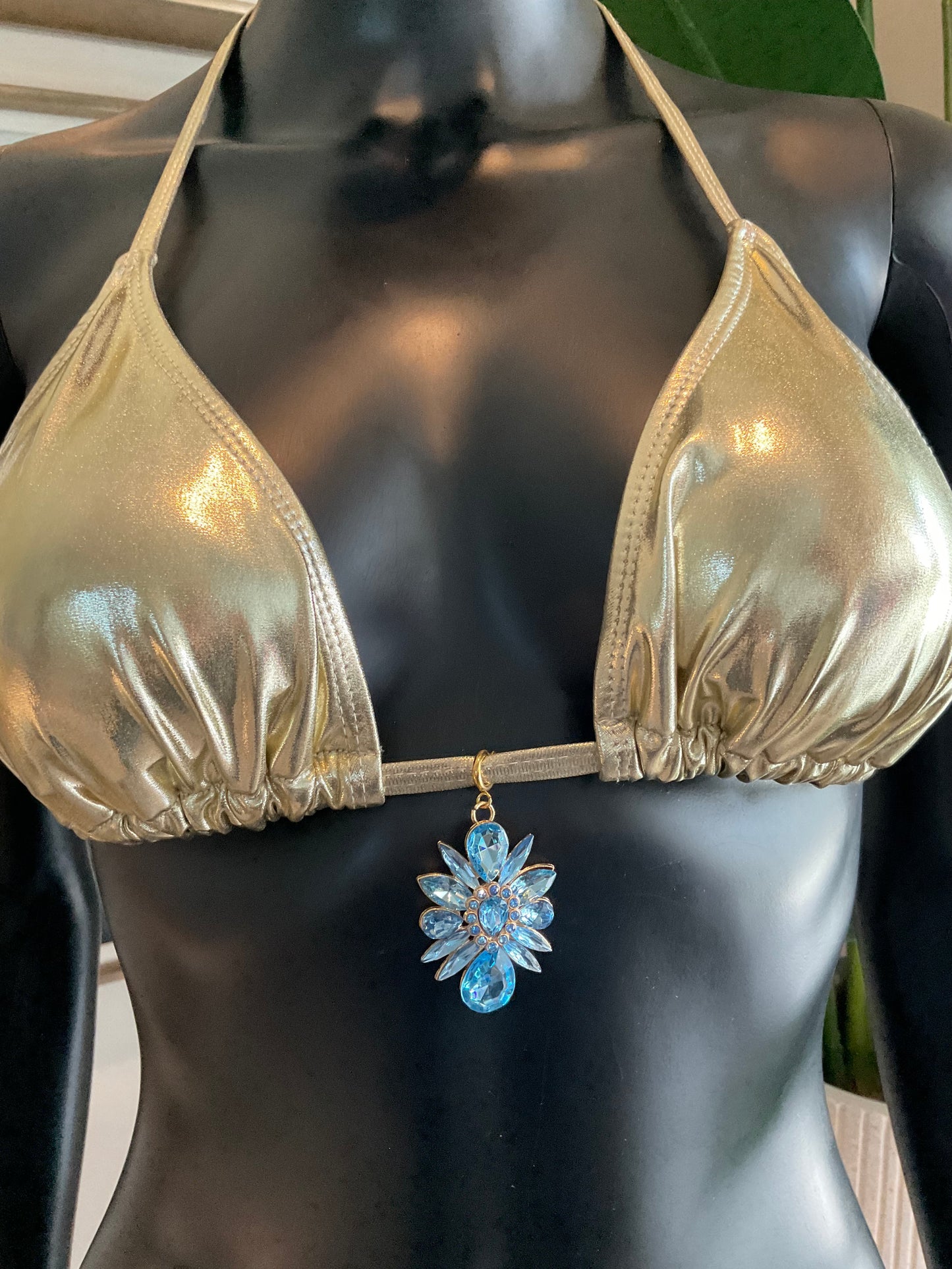 Charming Bikinis Blue Stone Charm!