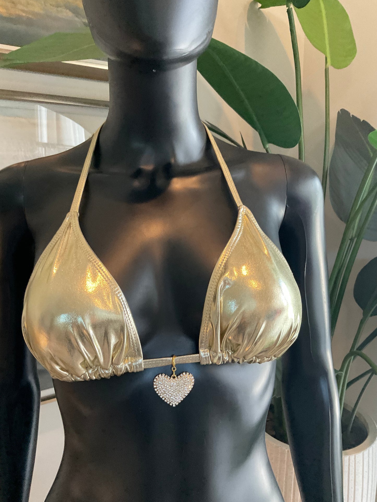 Charming Bikinis All Rhinestone Heart Charm!