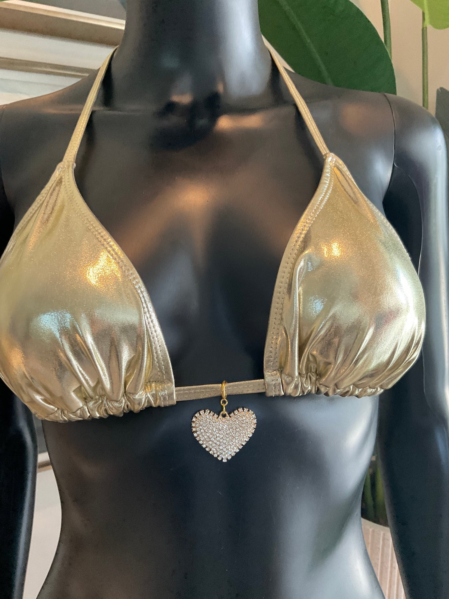 Charming Bikinis All Rhinestone Heart Charm!
