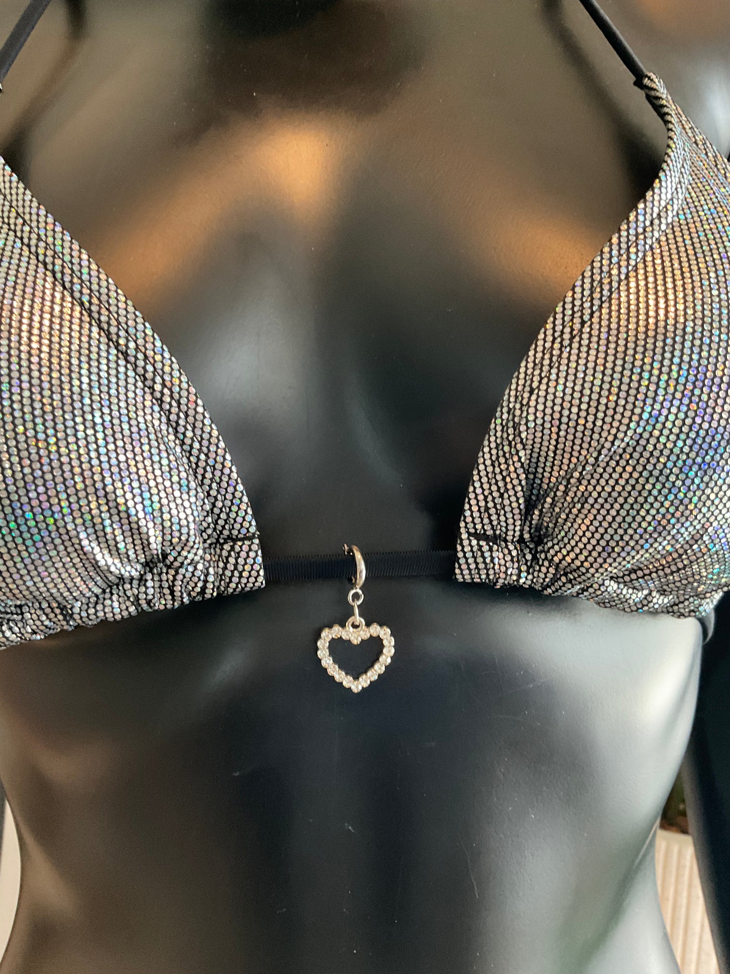 Charming Bikinis Rhinestone Heart Charm!