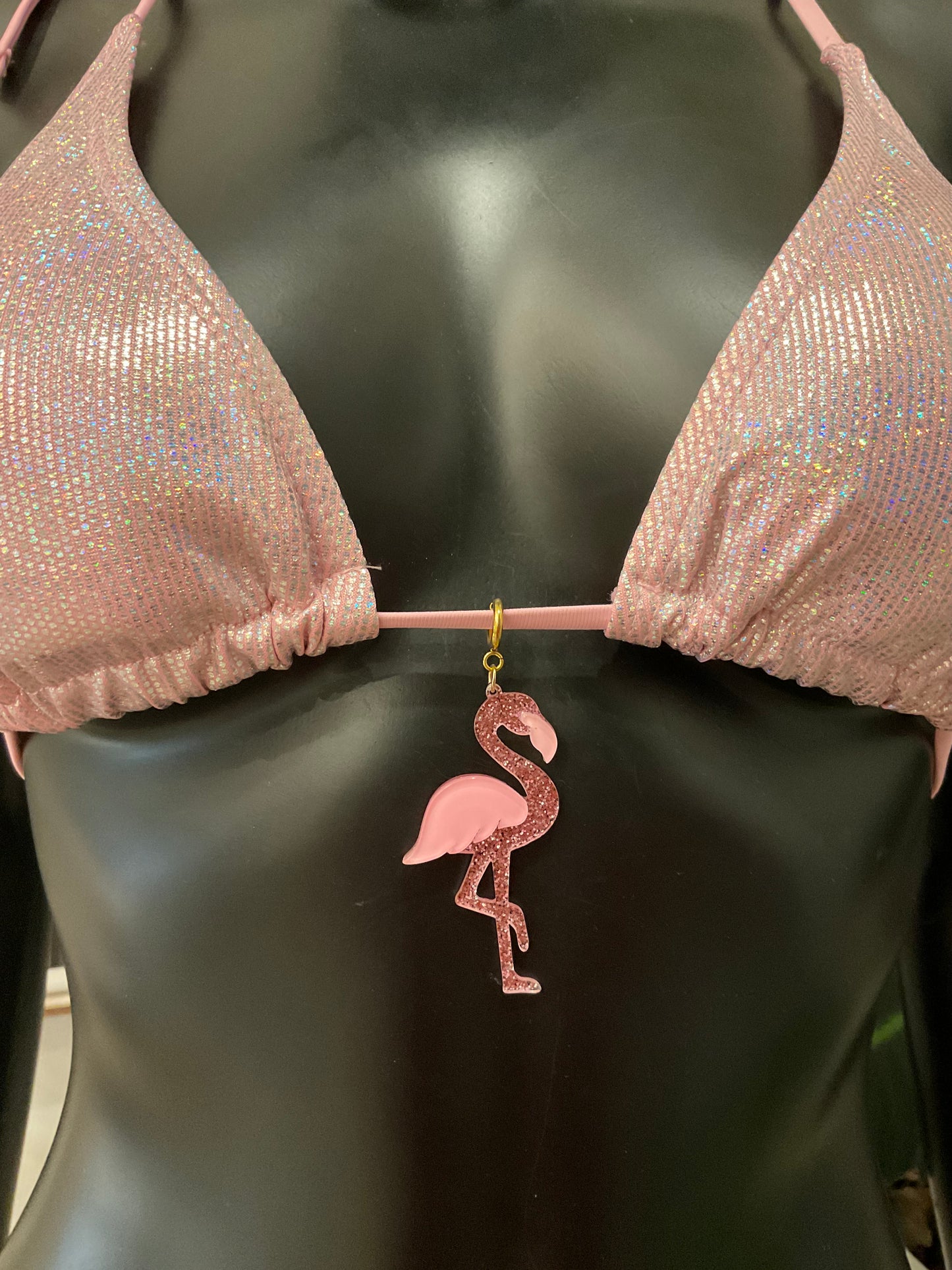 Charming Bikinis Pink Flamingo Charm!