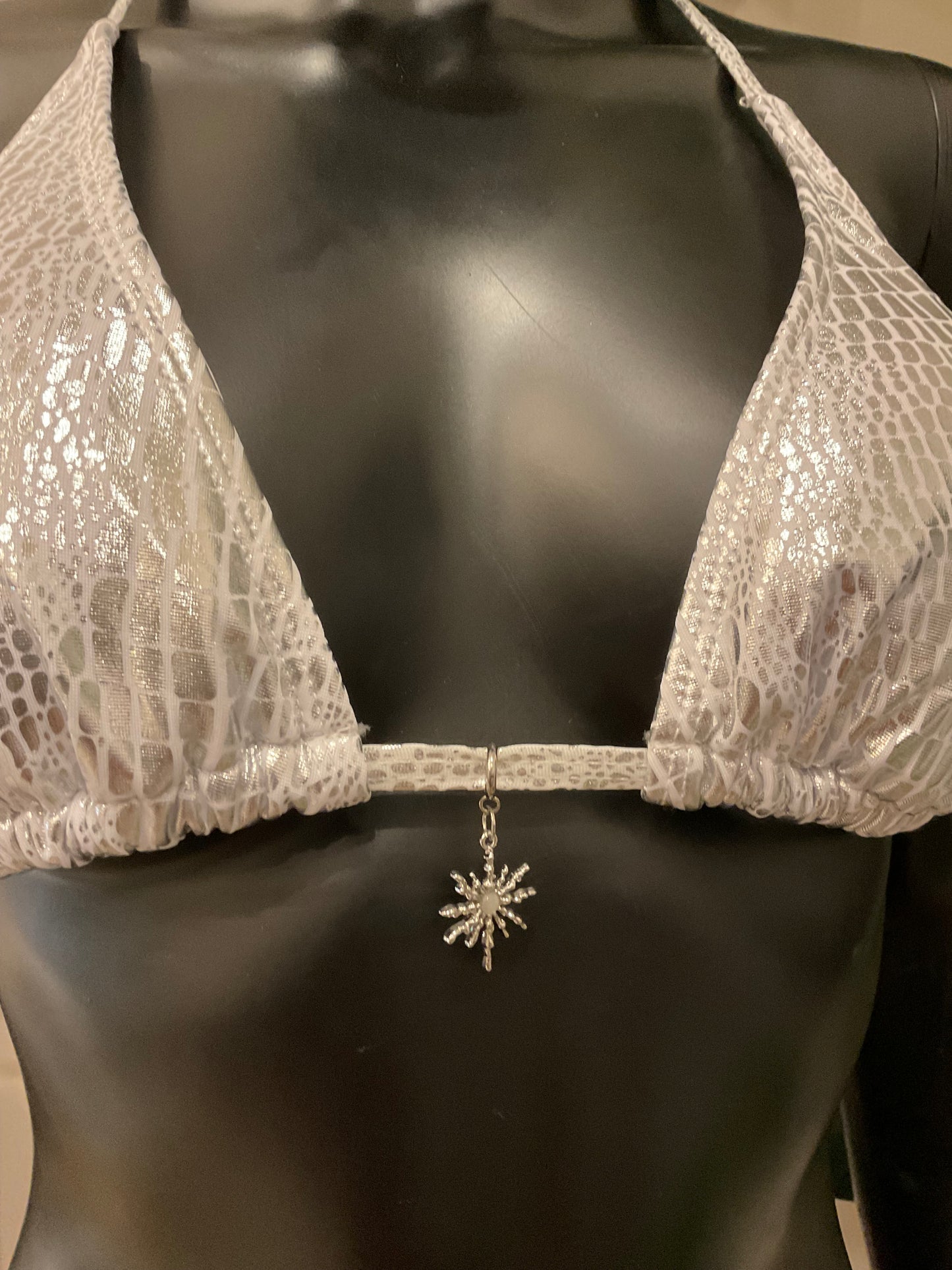 Charming Bikinis Silver Burst Charm!