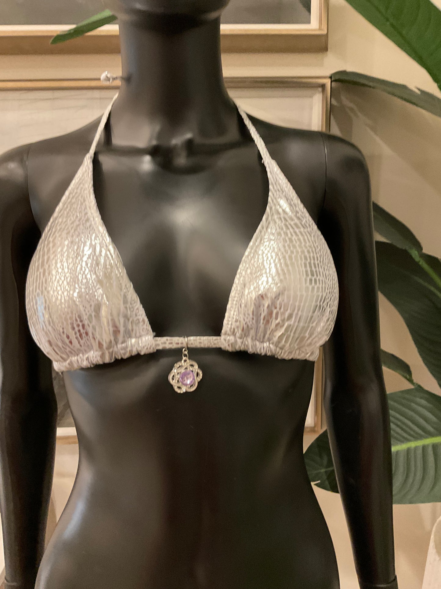 Charming Bikinis Light Purple Stone Charm!