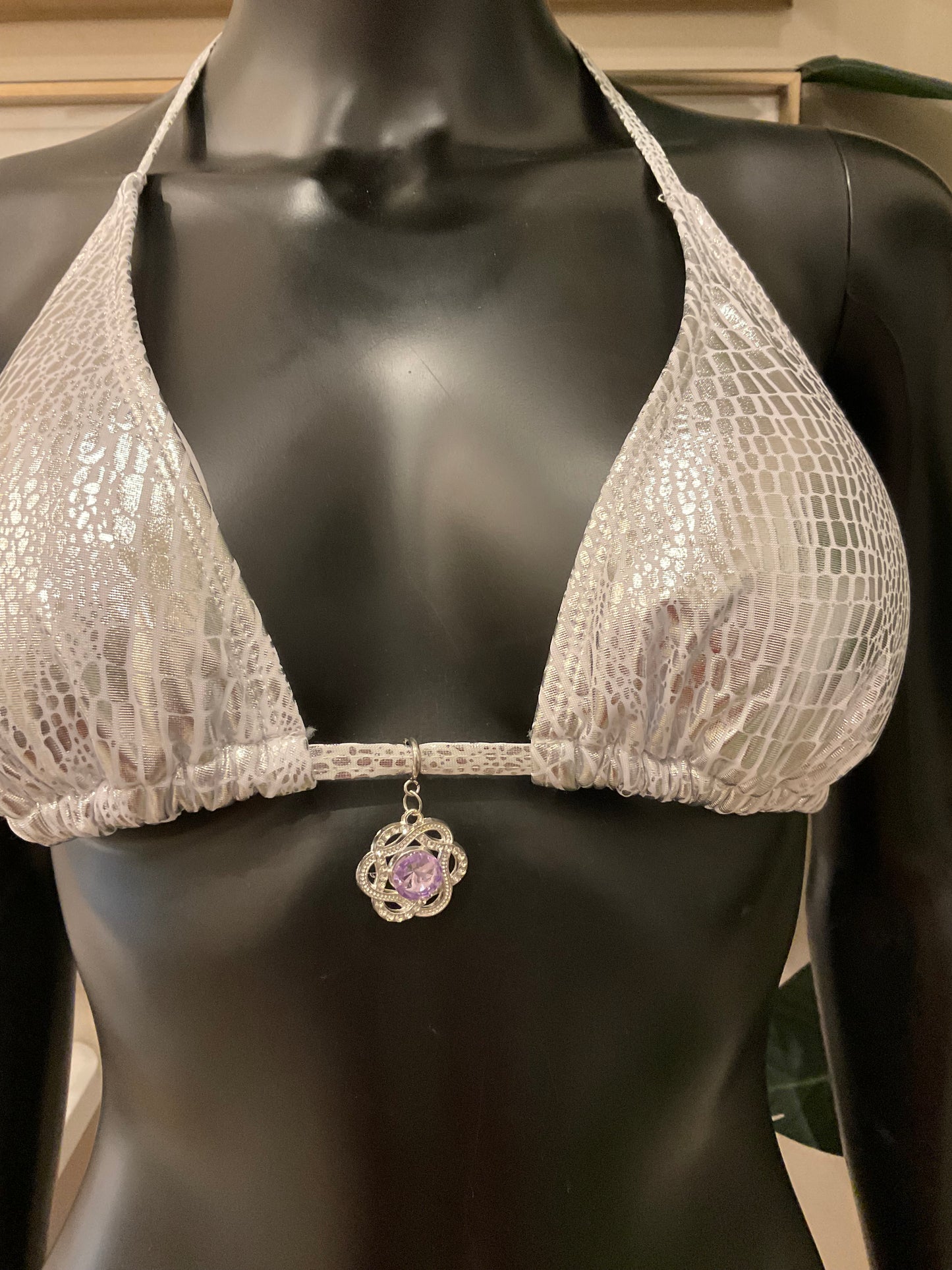 Charming Bikinis Light Purple Stone Charm!