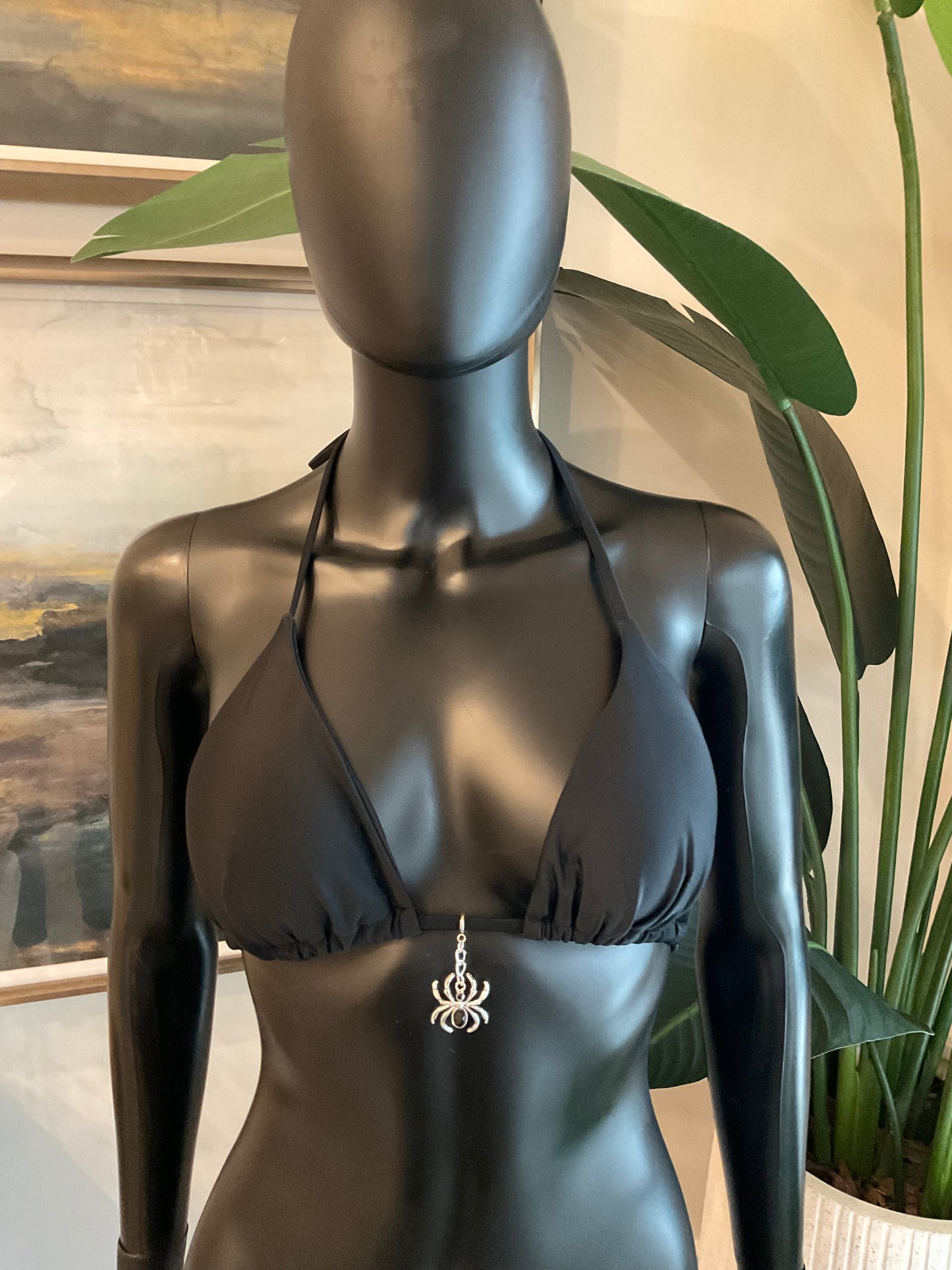 Charming Bikinis Spider with a Black Stone Charm!