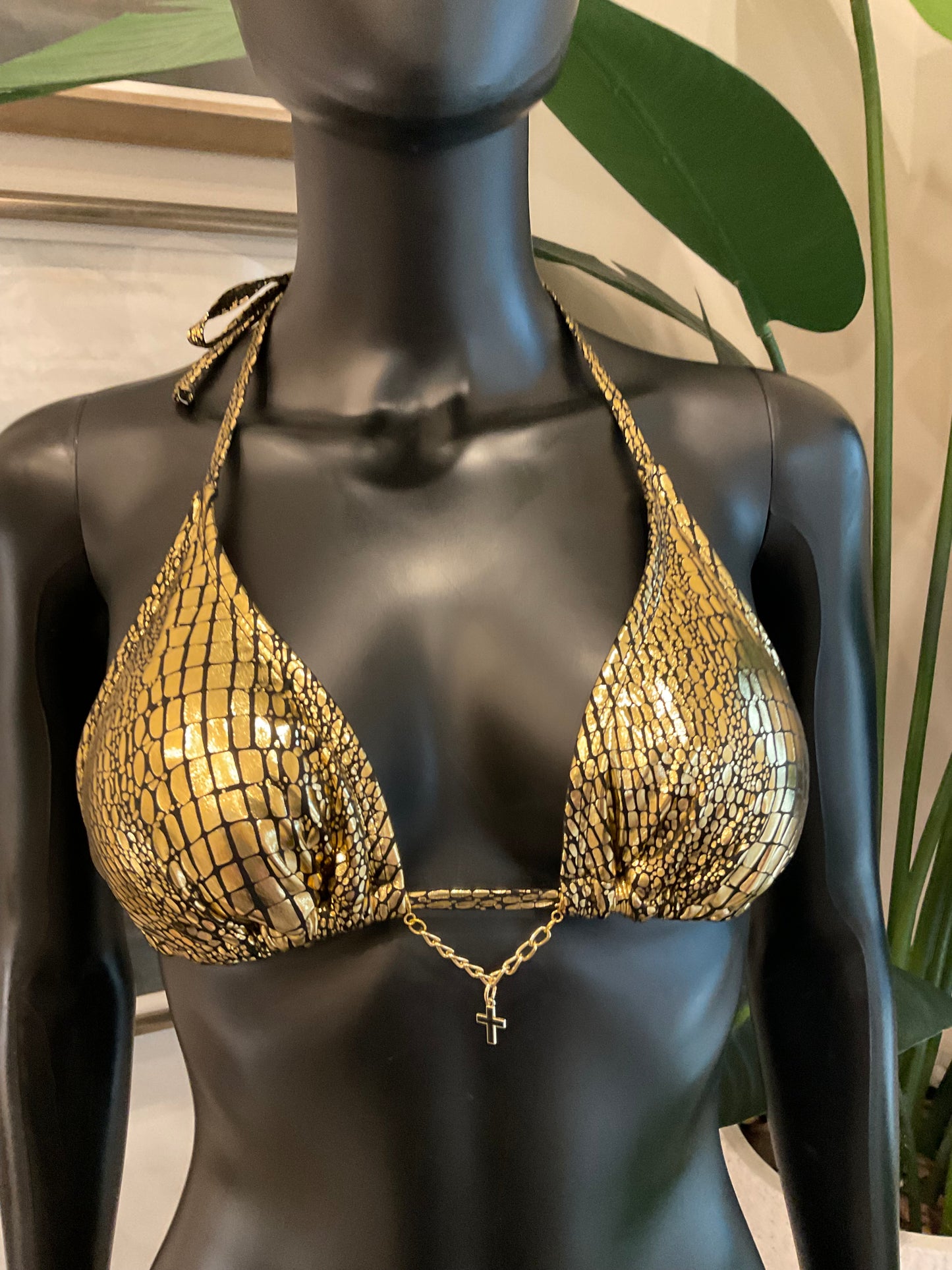 Charming Bikinis Black Cross on a Chain Charm!