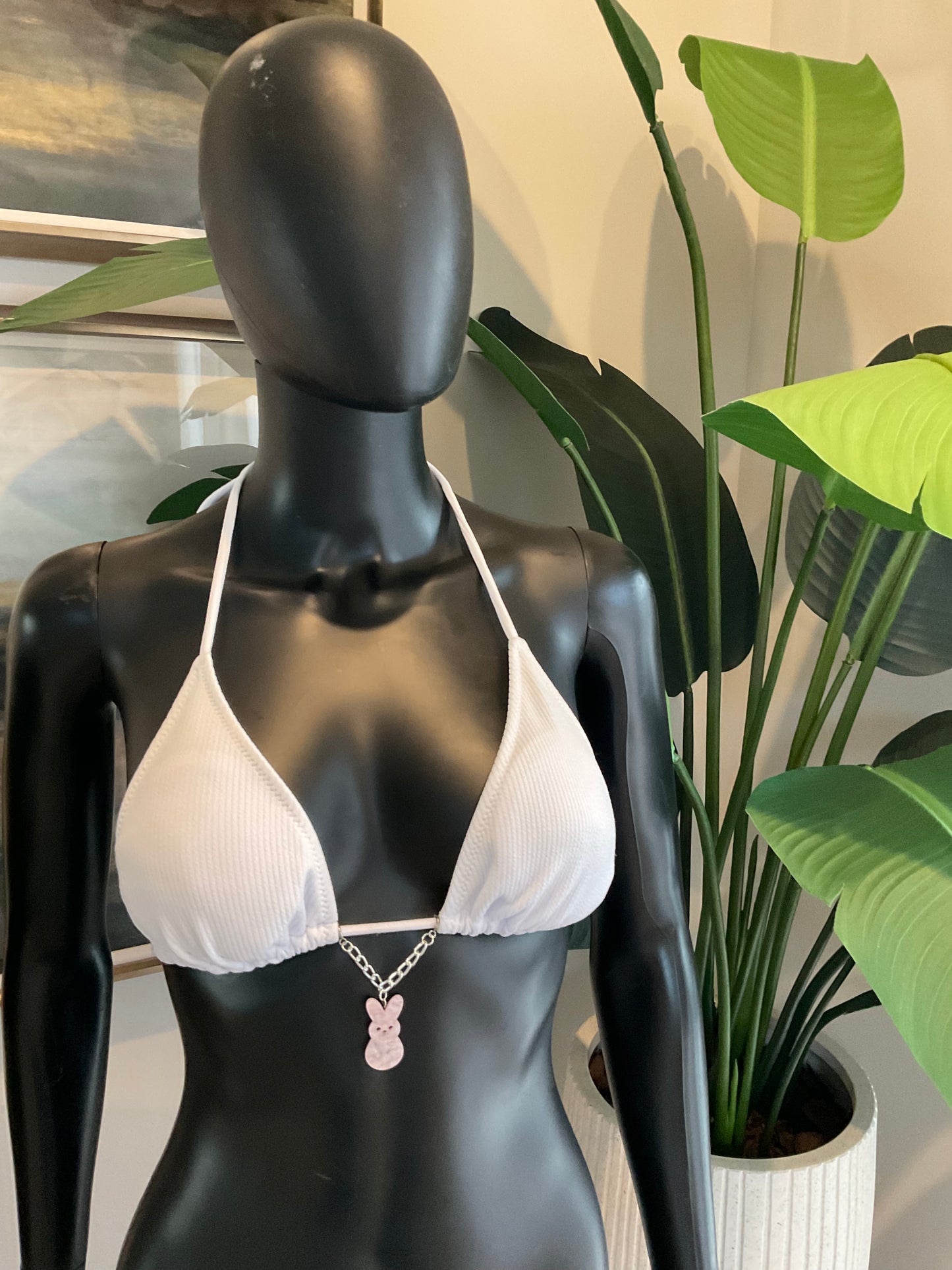 Charming Bikinis Light Pink Bunny Charm!