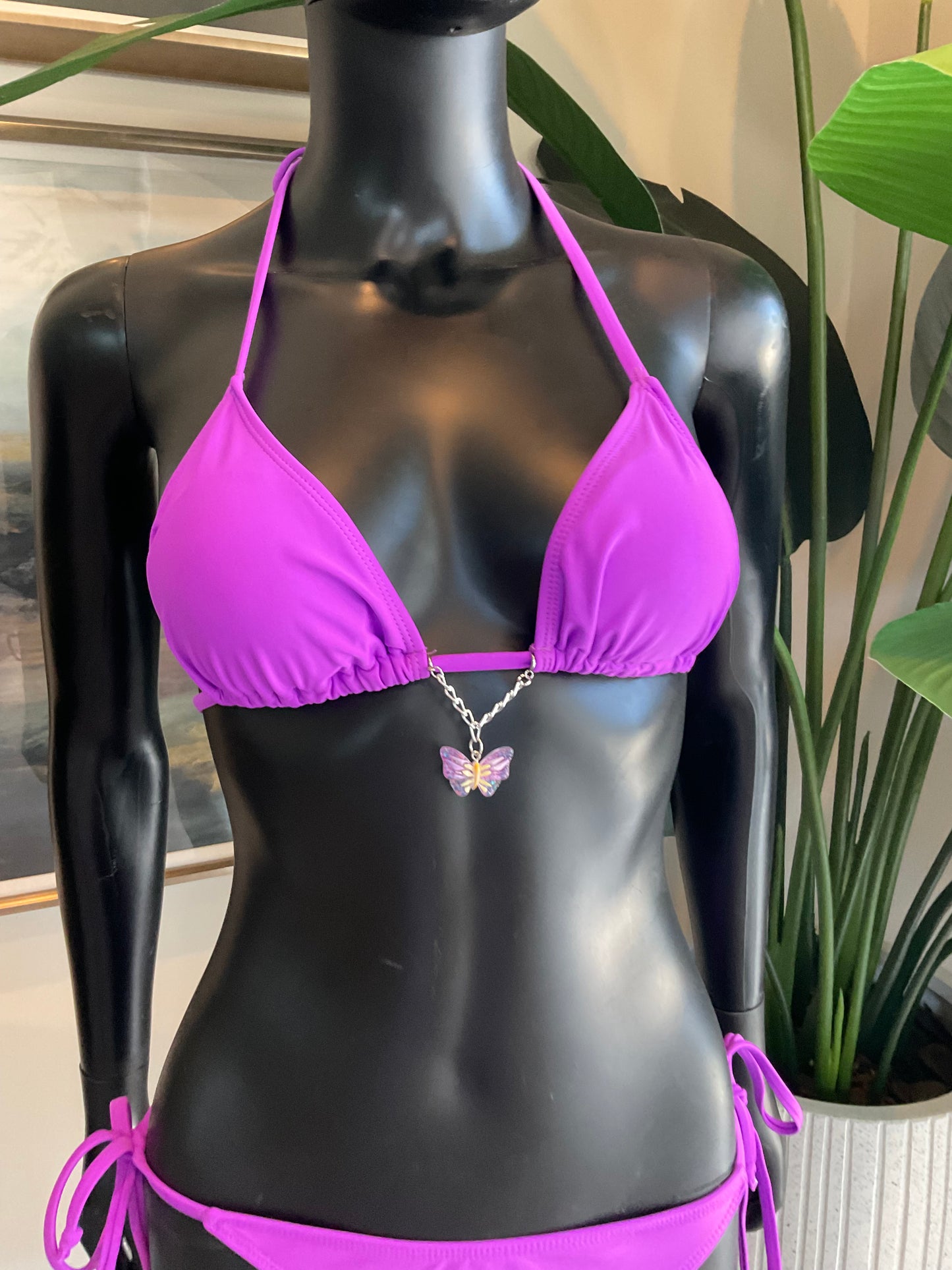 Purple Bikini with a Charming Bikinis Charm!