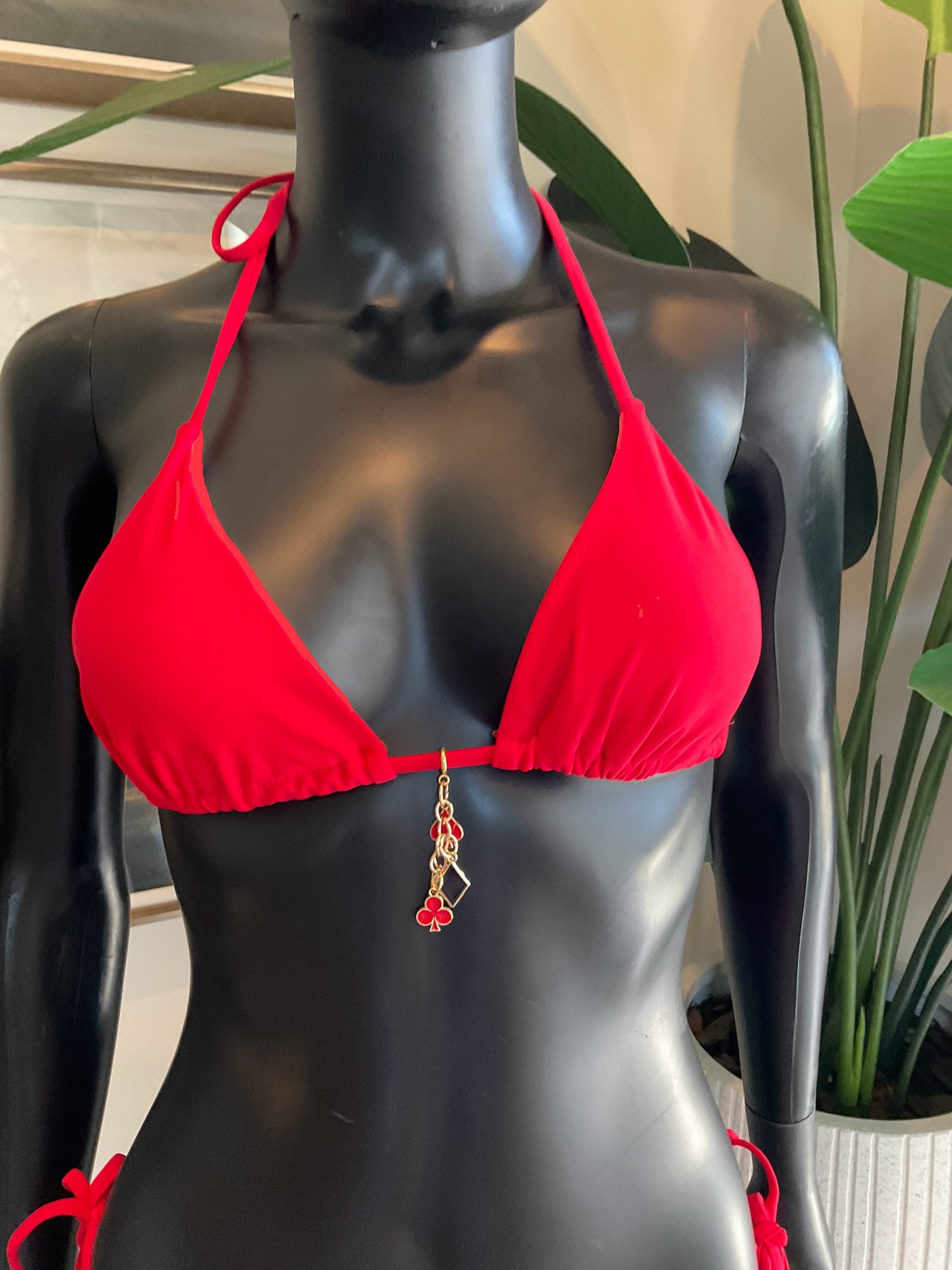 Red Bikini with a Charming Bikinis Charm!