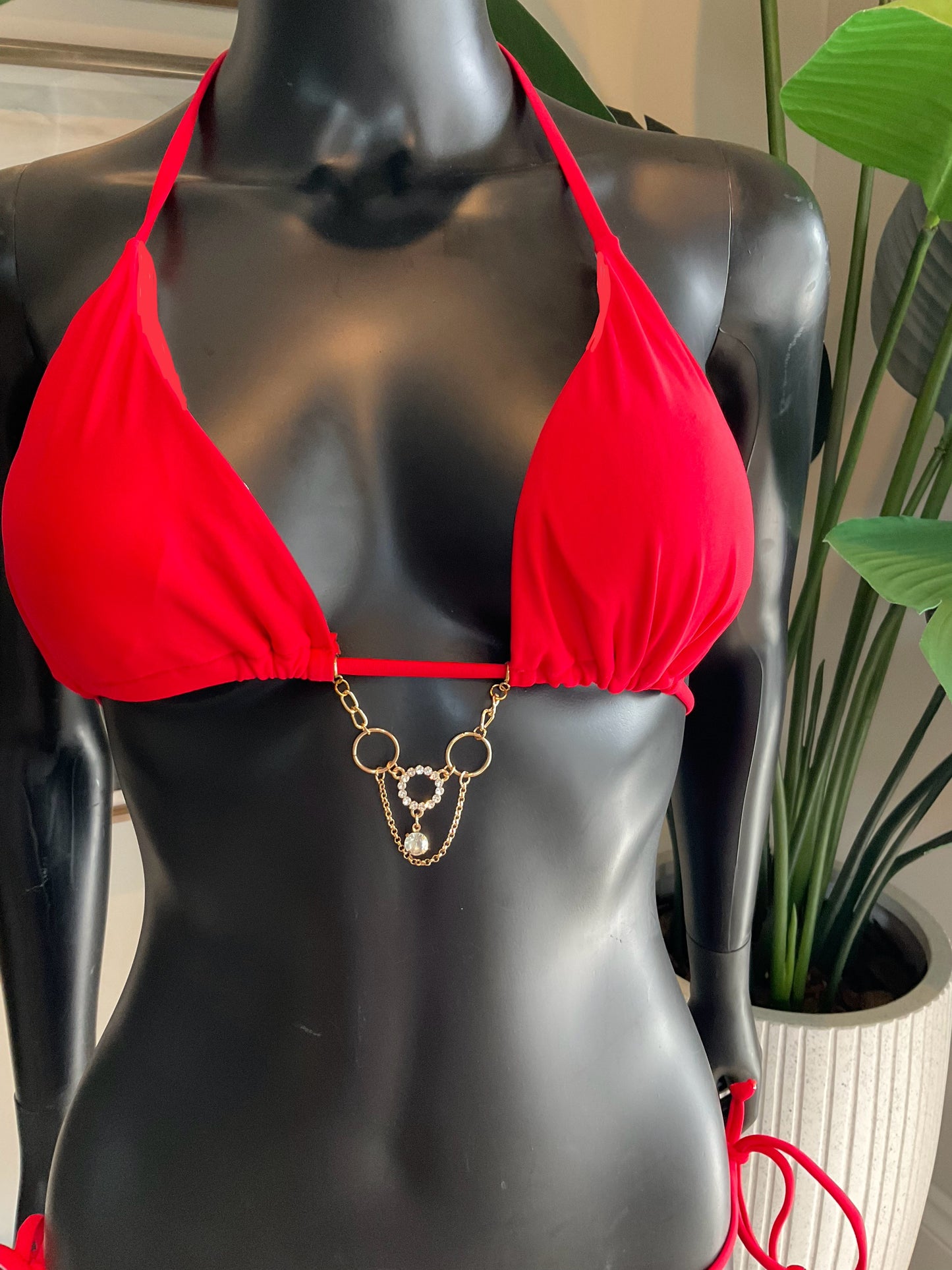 Red Bikini with a Charming Bikinis Charm!