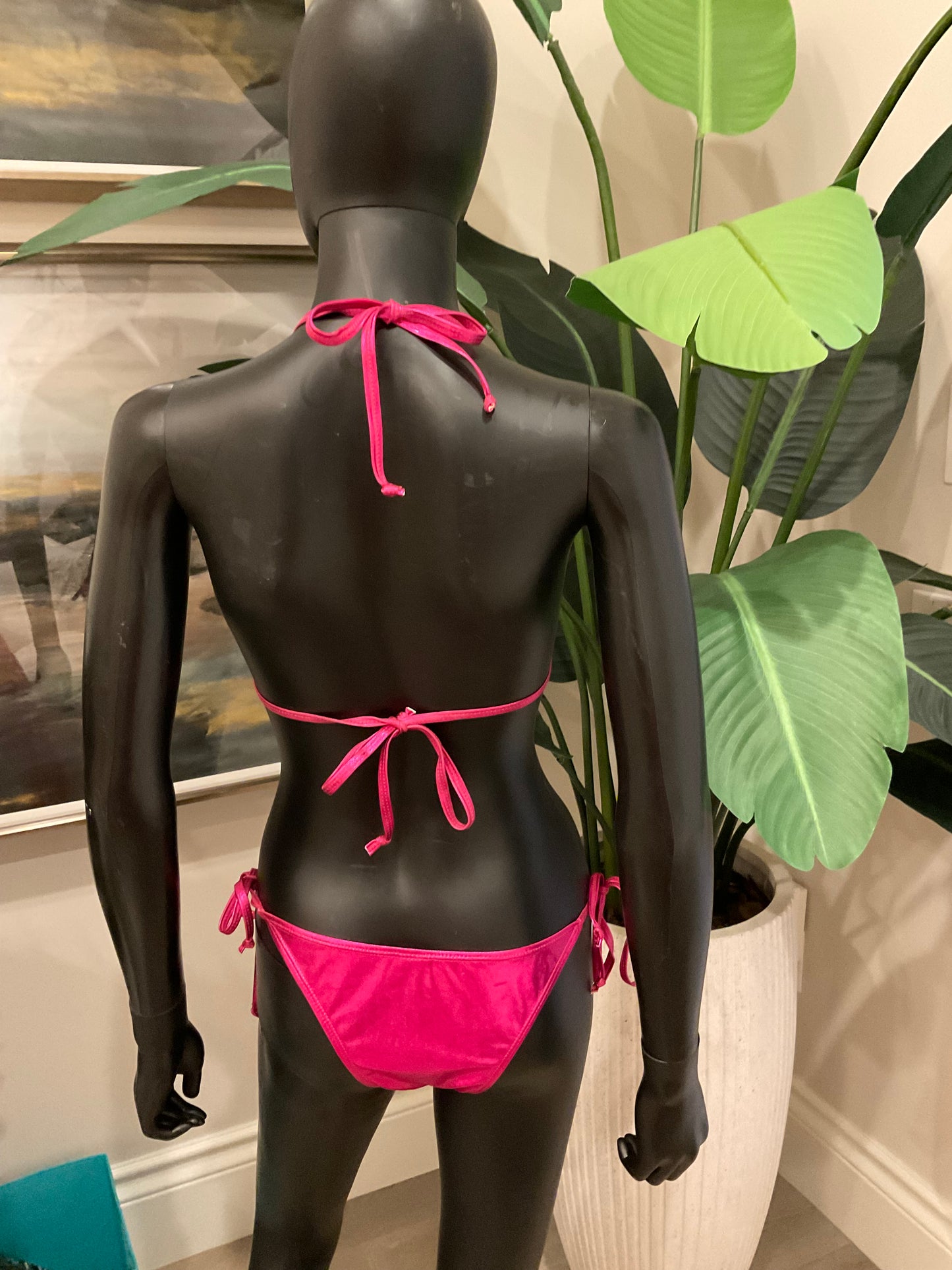 Metallic Pink Bikini with Charming Bikinis Charms!
