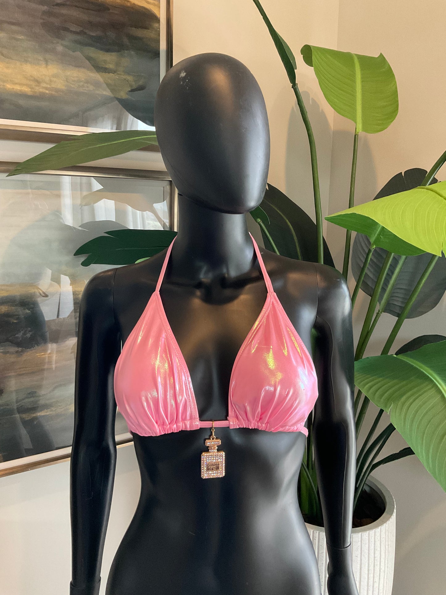 Charming Bikinis Pink Rhinestone No. 5 Charm!